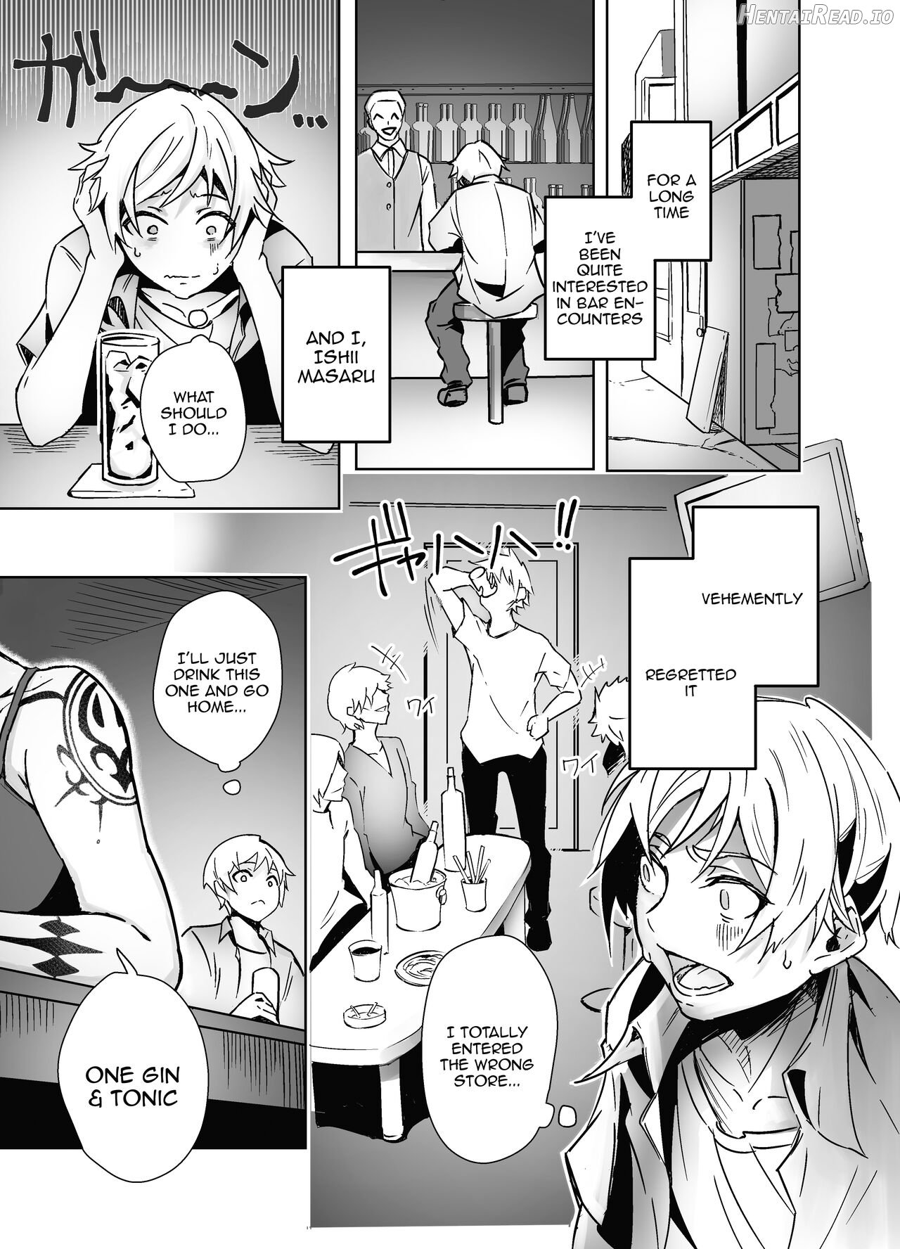 Bar de Deatta Zenshin Tattoo no Onee-san to Icha Love Ecchi Chapter 1 - page 2