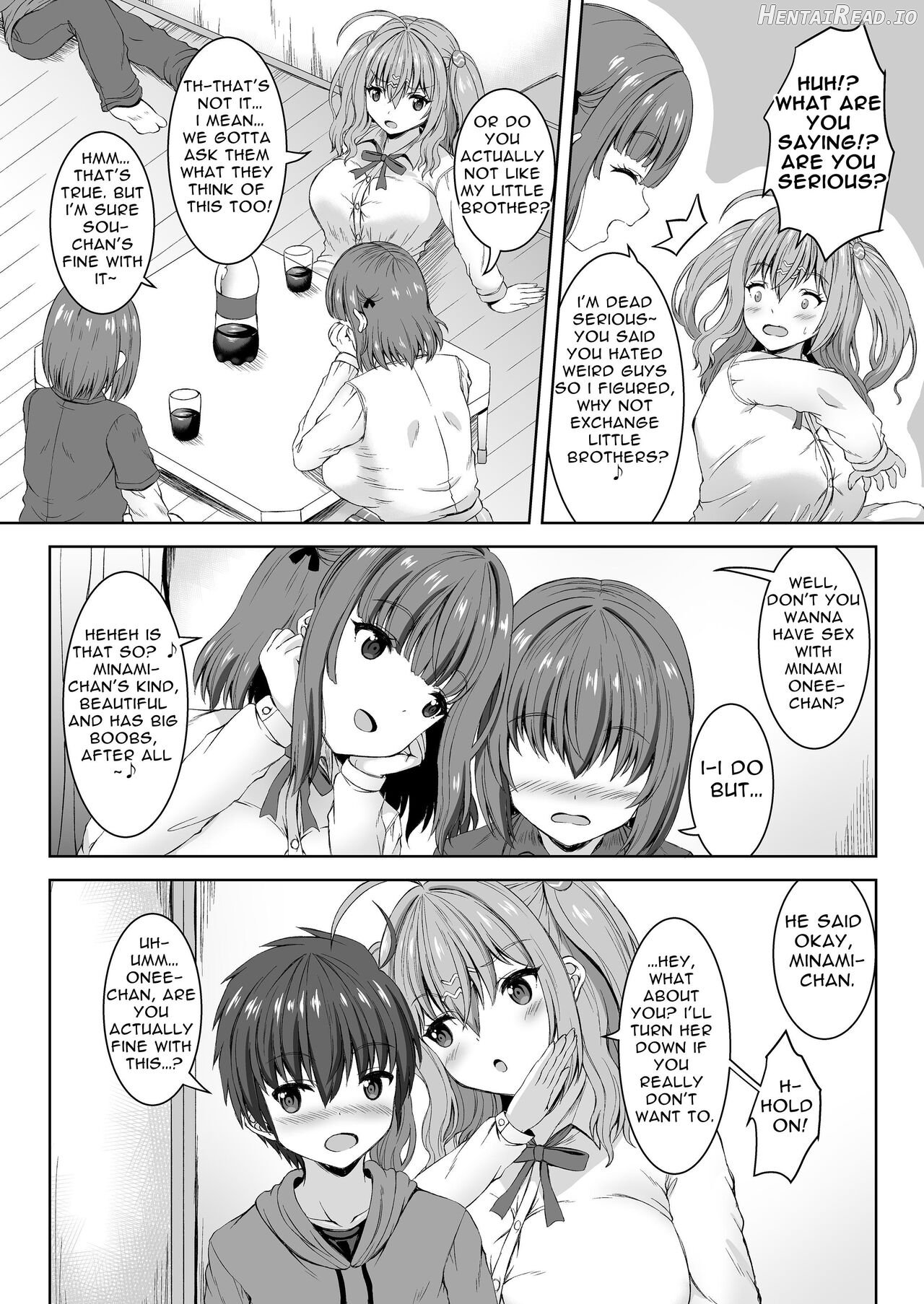 Jisshi JK to Tomo Ane JK o Nando mo Koukan Amaicha Swapping Doutei Fudeoroshi Chapter 1 - page 4