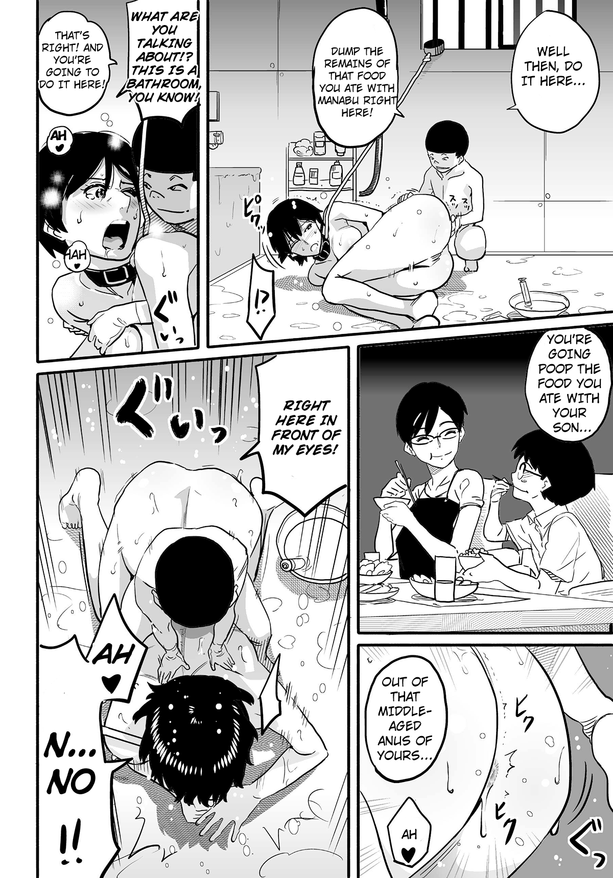 Hahaoya Shikkaku - Watashi wa Musuko Tomodachi no Mesu Buta Dorei Chapter 4 - page 166