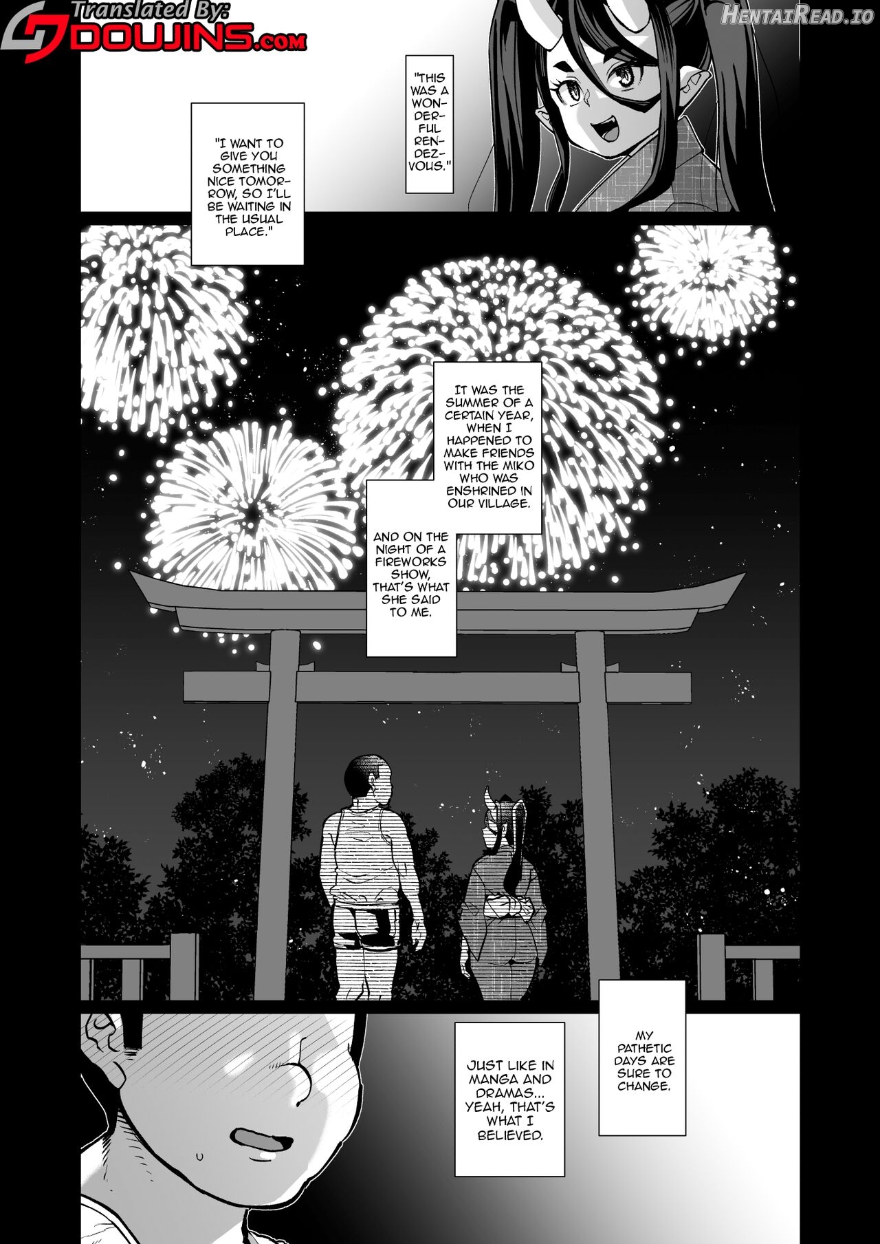 Oni Miko Yome Da Furusato de Choushi Koi Teta Shouwaru Oni Lolibabaa ga Jigou Jitoku de Subete o Ushinai Korogarikonde Kita node Oyome-san Ken Onaho ni Shiteyaru Hanashi Chapter 1 - page 2