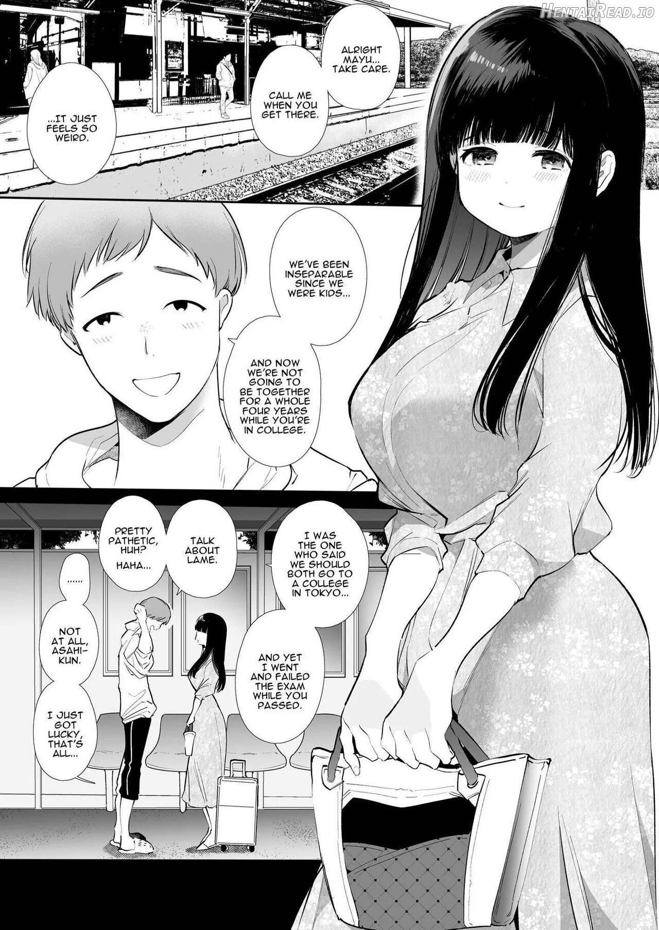 Mayu-chan NTR ~Daigaku Shingaku no Tame Joukyou Shita Kanojo ga Onzoushi ni Tsukamari Dekiai Sarete Shimatta~ Chapter 1 - page 2