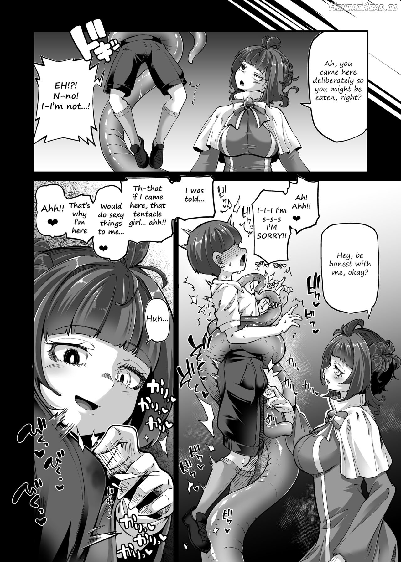 Shokushu Musume ni Seiteki ni Taberaretakute Wazato Nawabari ni Yattekita Muttsuri Dosukebe Mekakure?-kun VS Shogo-tan Chapter 1 - page 2