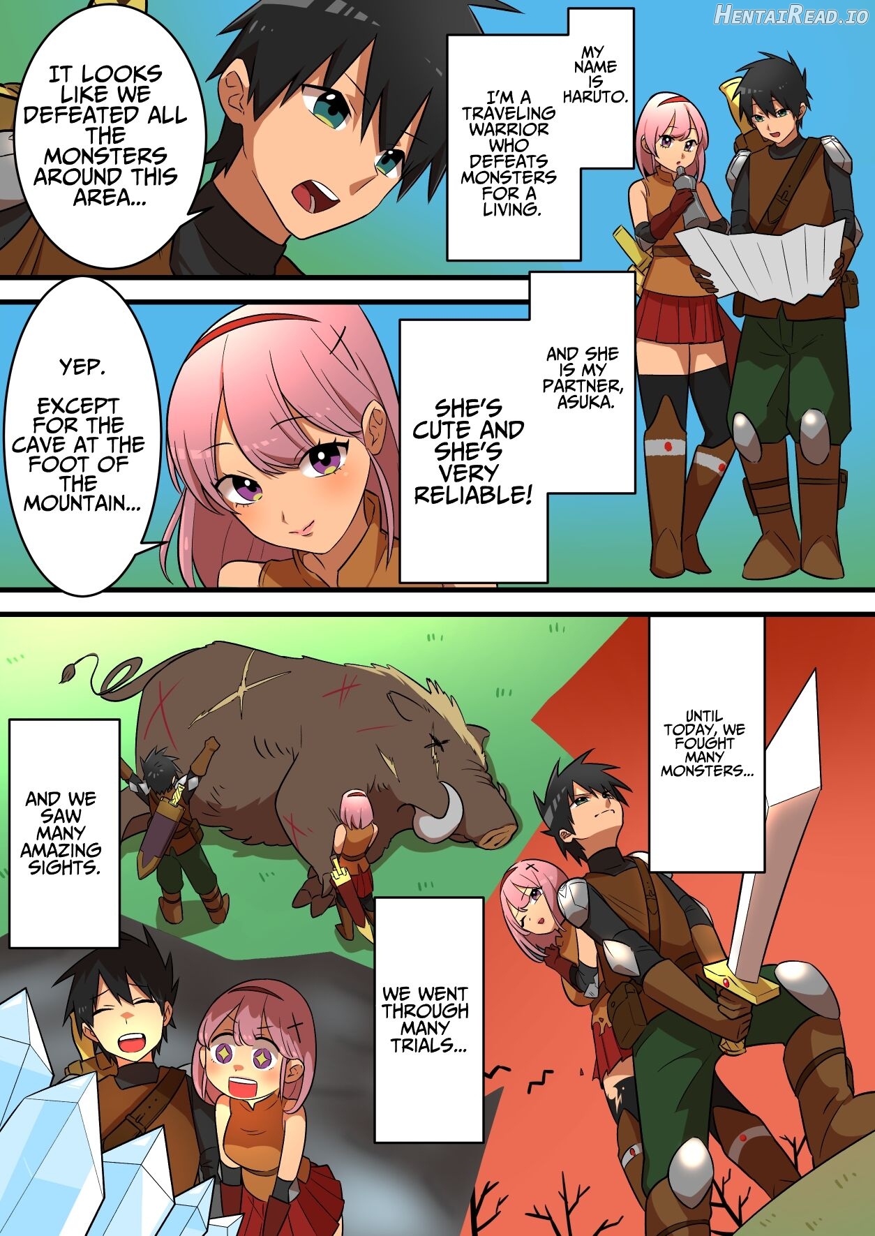 Warrior Defeated By A Super Strong Succubus Must Resist Cumming To Save His Girlfriend's Life Chapter 1 - page 4