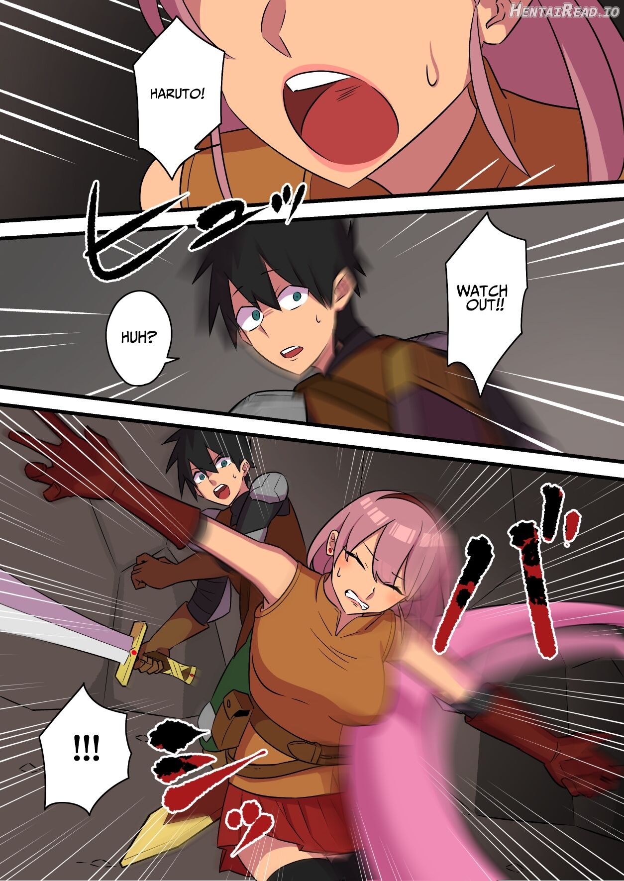 Warrior Defeated By A Super Strong Succubus Must Resist Cumming To Save His Girlfriend's Life Chapter 1 - page 11