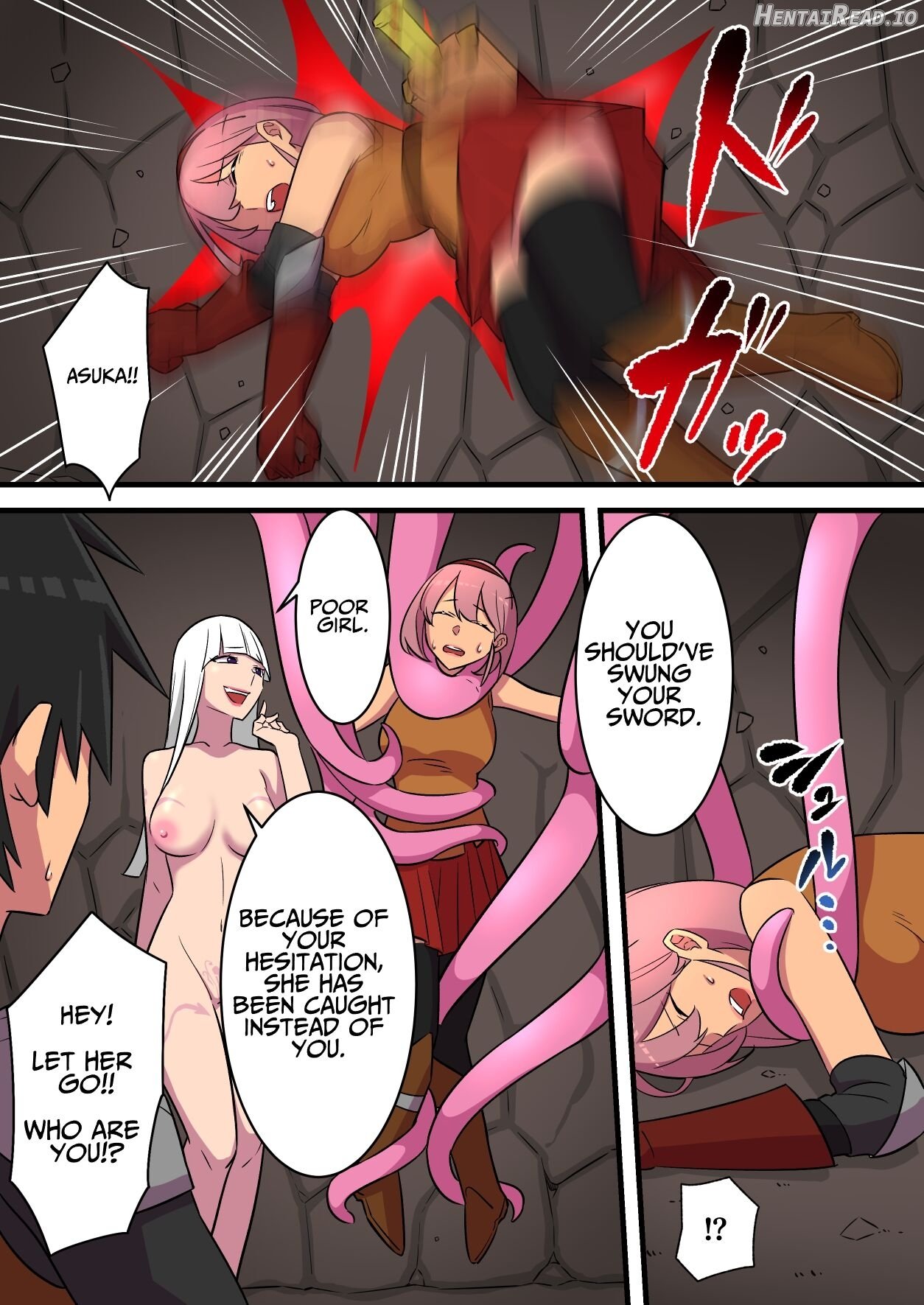 Warrior Defeated By A Super Strong Succubus Must Resist Cumming To Save His Girlfriend's Life Chapter 1 - page 12