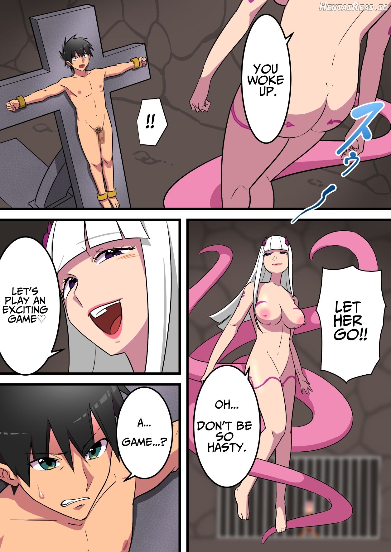 Warrior Defeated By A Super Strong Succubus Must Resist Cumming To Save His Girlfriend's Life Chapter 1 - page 17