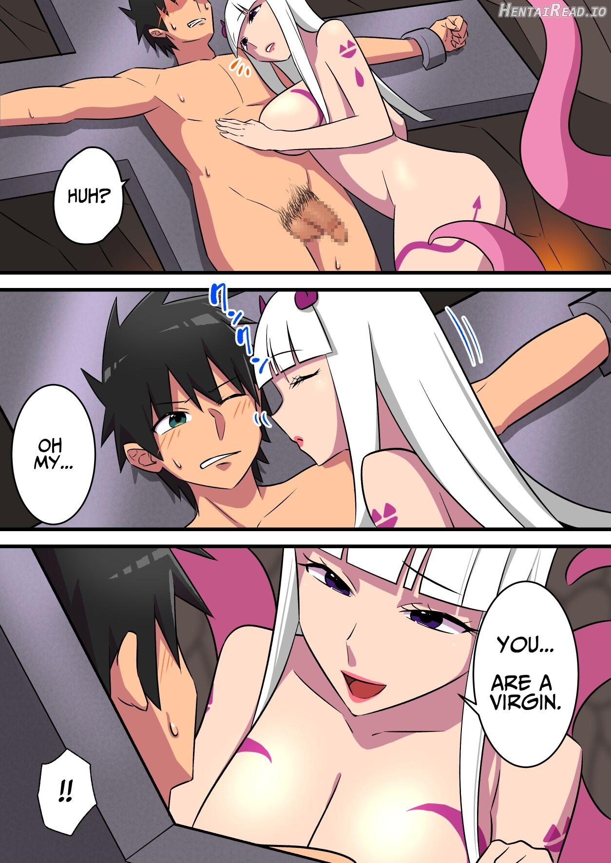 Warrior Defeated By A Super Strong Succubus Must Resist Cumming To Save His Girlfriend's Life Chapter 1 - page 23