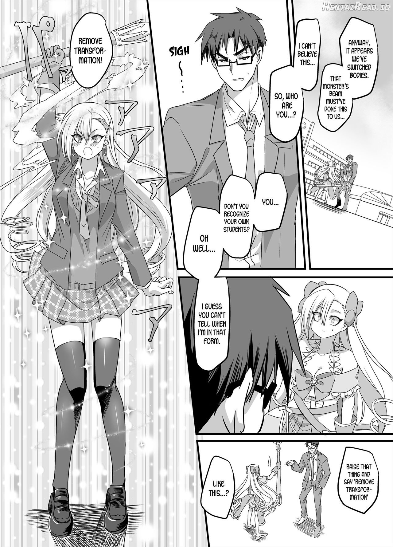 Mahou Shoujo Swap! ~Shinmai Kyoushi no Ore ga Mahou Shoujo to Irekawacchattara~ Chapter 1 - page 9