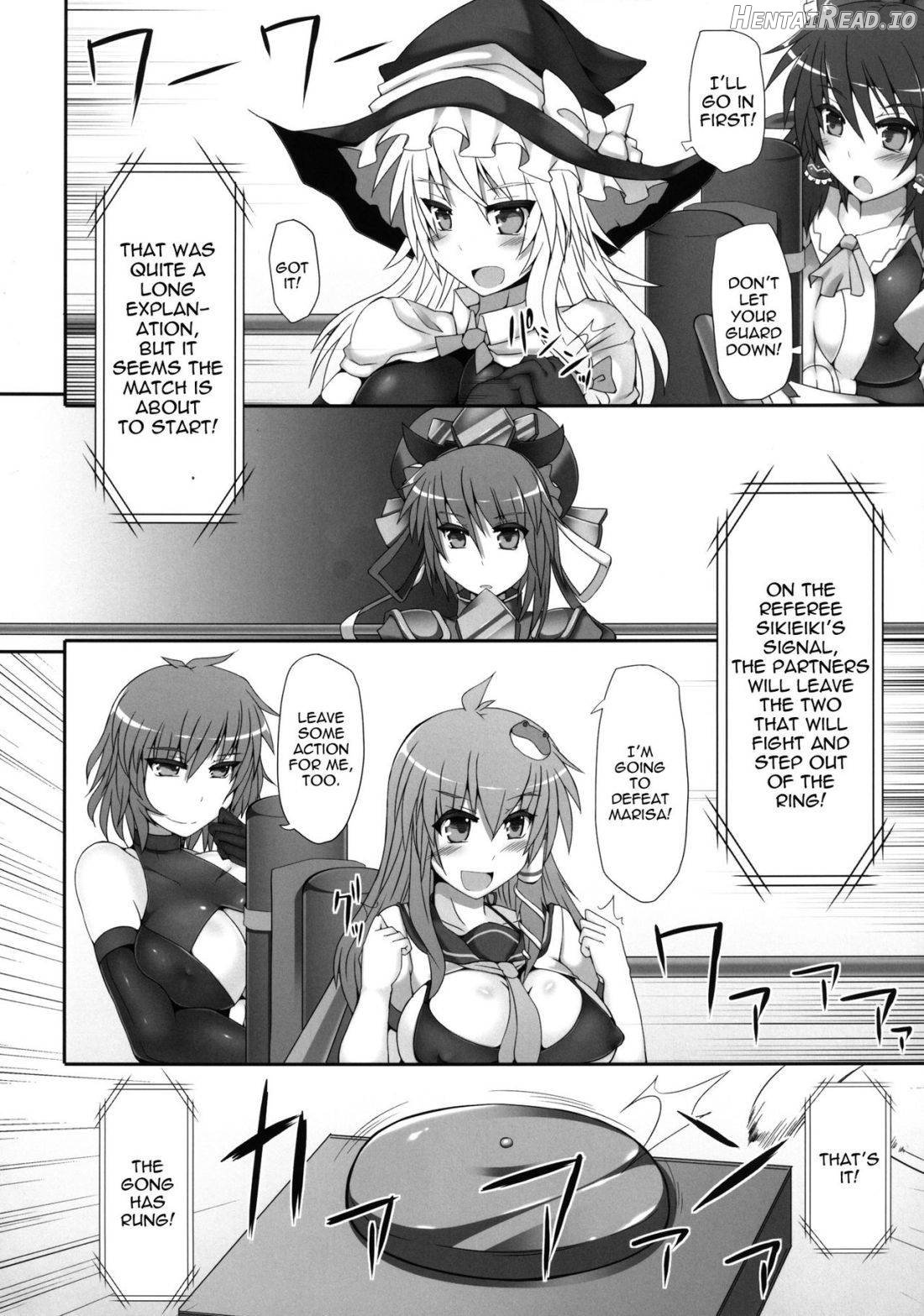 Gensoukyou Futanari Chinpo Wrestling - Reimu VS Marisa Chapter 1 - page 9