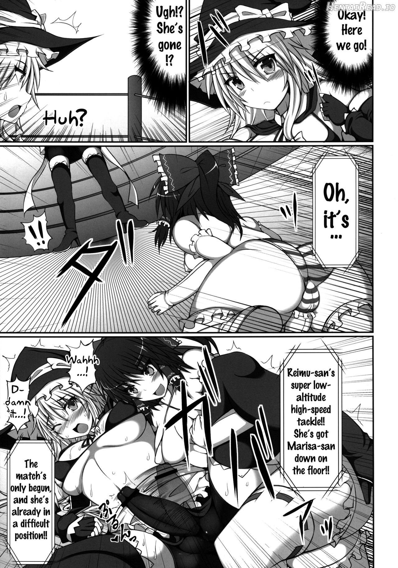 Gensoukyou Futanari Chinpo Wrestling - Reimu VS Marisa Chapter 2 - page 10