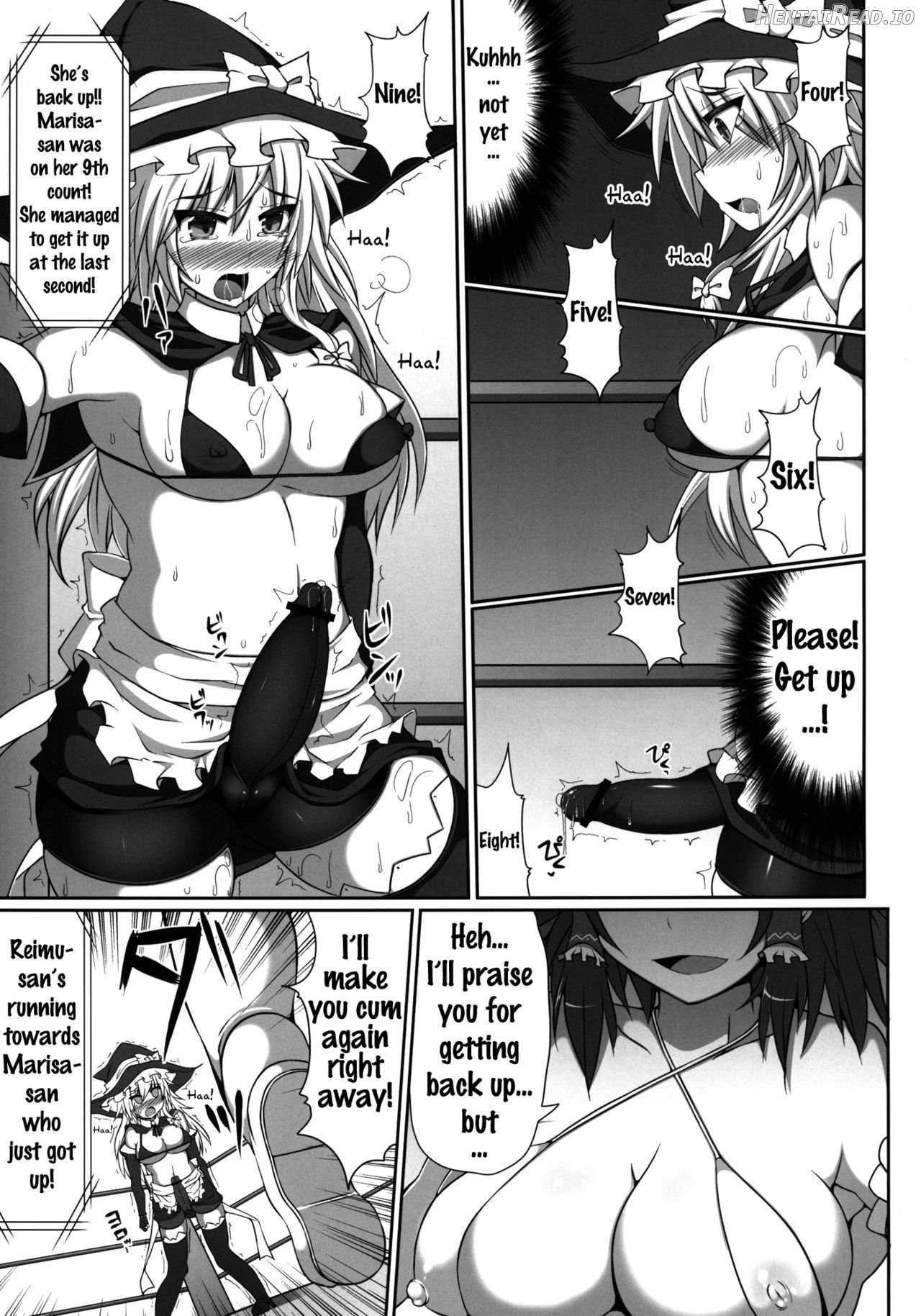 Gensoukyou Futanari Chinpo Wrestling - Reimu VS Marisa Chapter 2 - page 18