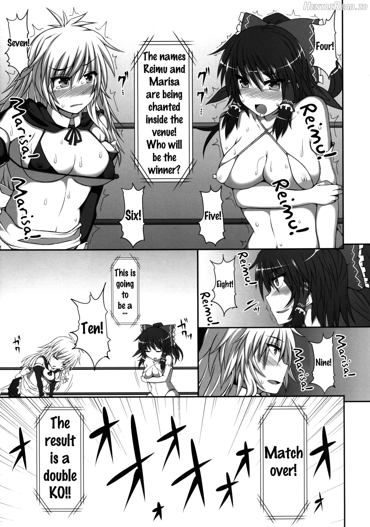 Gensoukyou Futanari Chinpo Wrestling - Reimu VS Marisa Chapter 2 - page 30