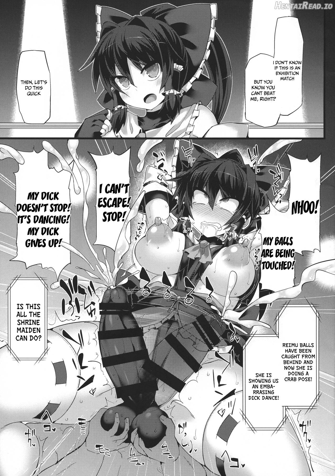 Gensoukyou Futanari Chinpo Wrestling - Reimu VS Marisa Chapter 6 - page 3