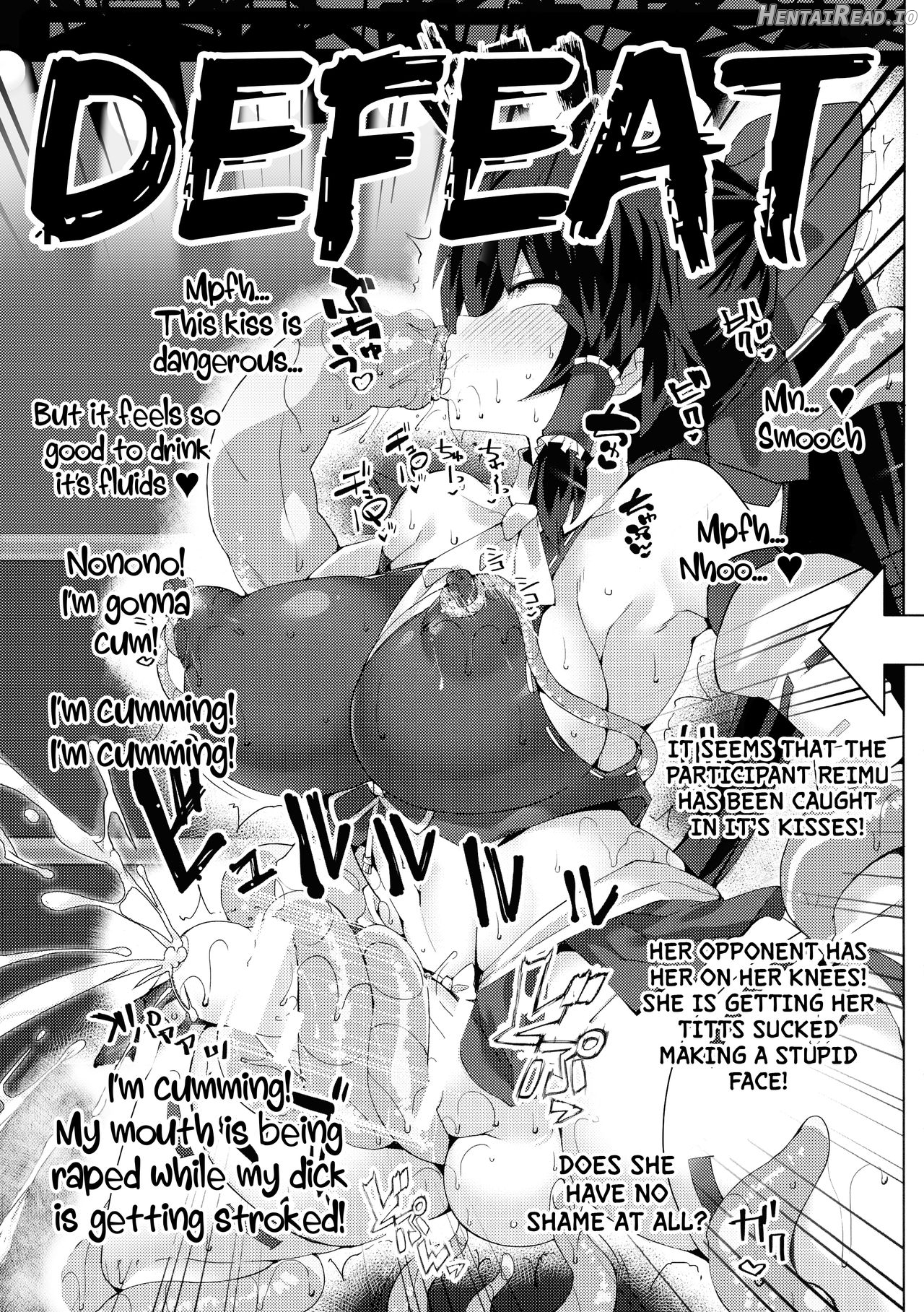 Gensoukyou Futanari Chinpo Wrestling - Reimu VS Marisa Chapter 7 - page 4