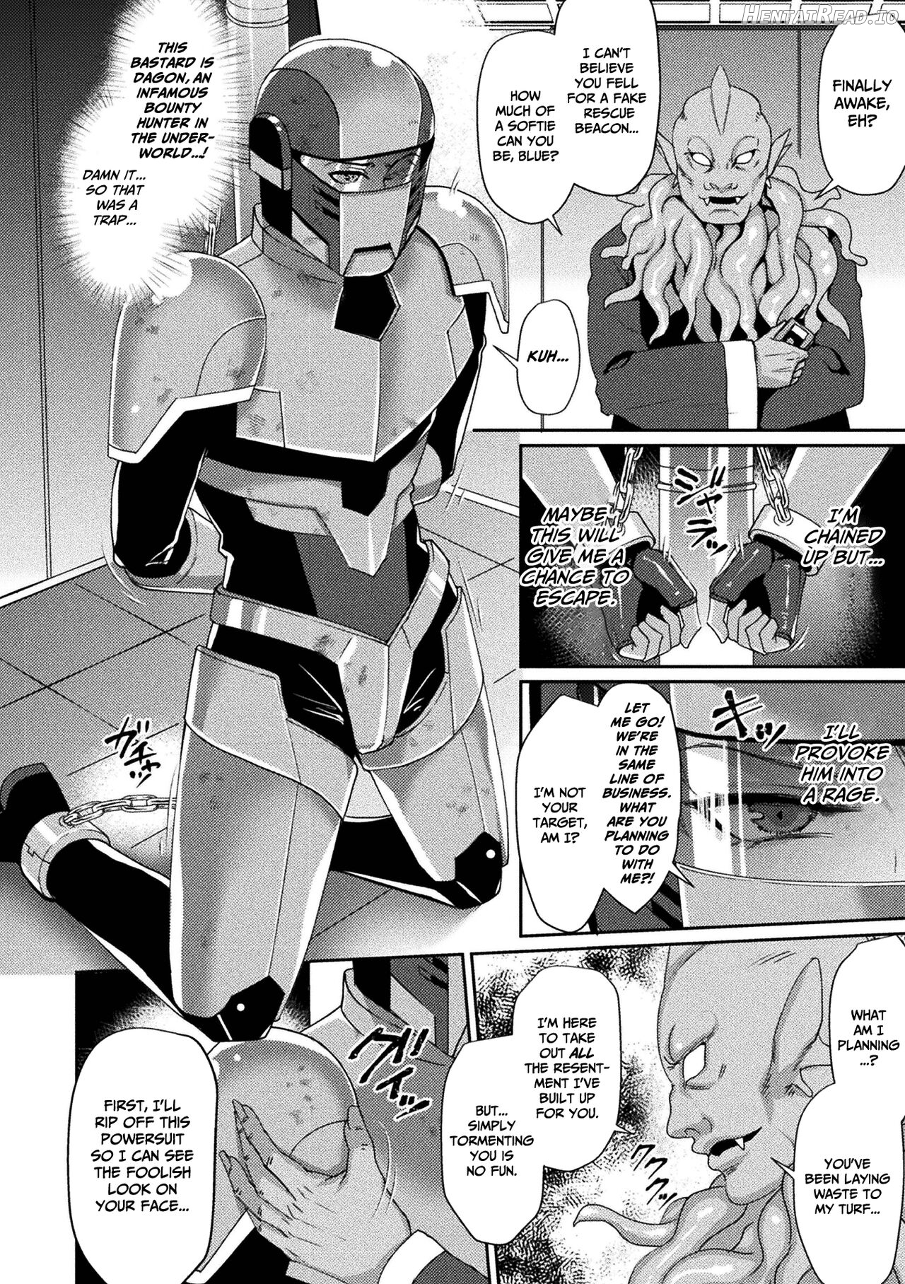 Bounty Hunter Blue ~Torawareshi Kikai Kangoku~ Chapter 1 - page 2