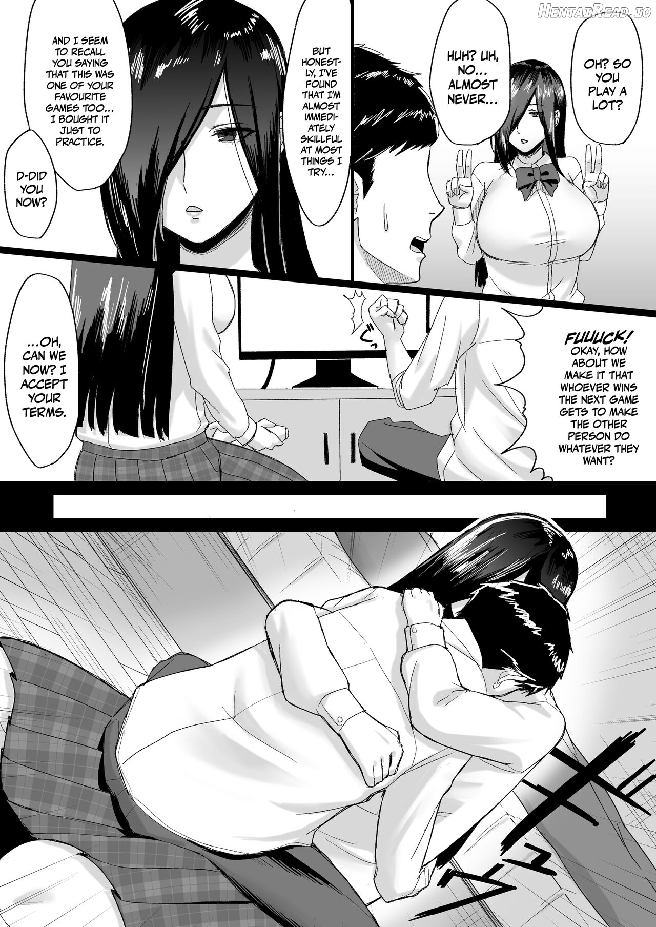 Choushin Cool-kei Kouhai ni Seiteki ni Semarareru Hanashi Chapter 1 - page 6