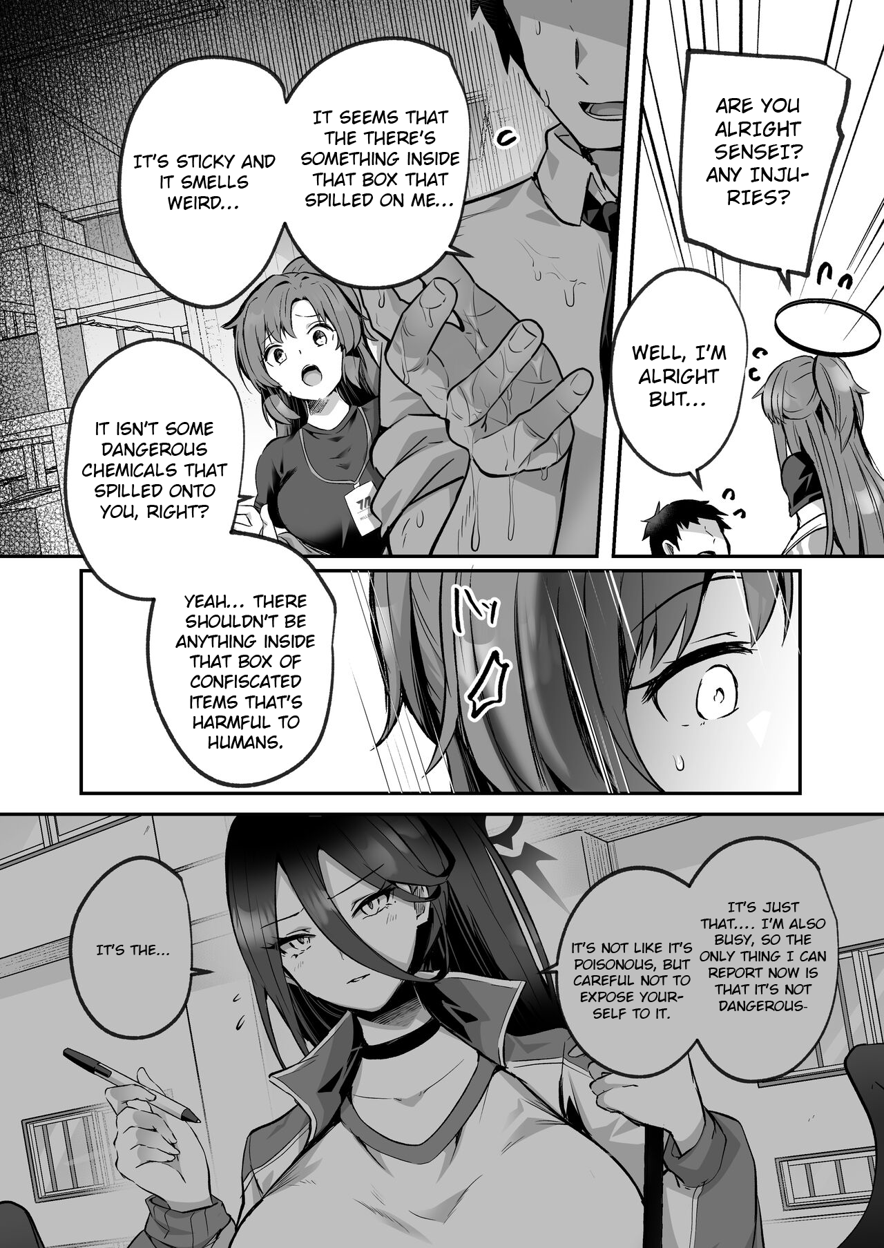 A book about being pushed down and having sex by a sexually uncontrollable sensei Chapter 1 - page 4