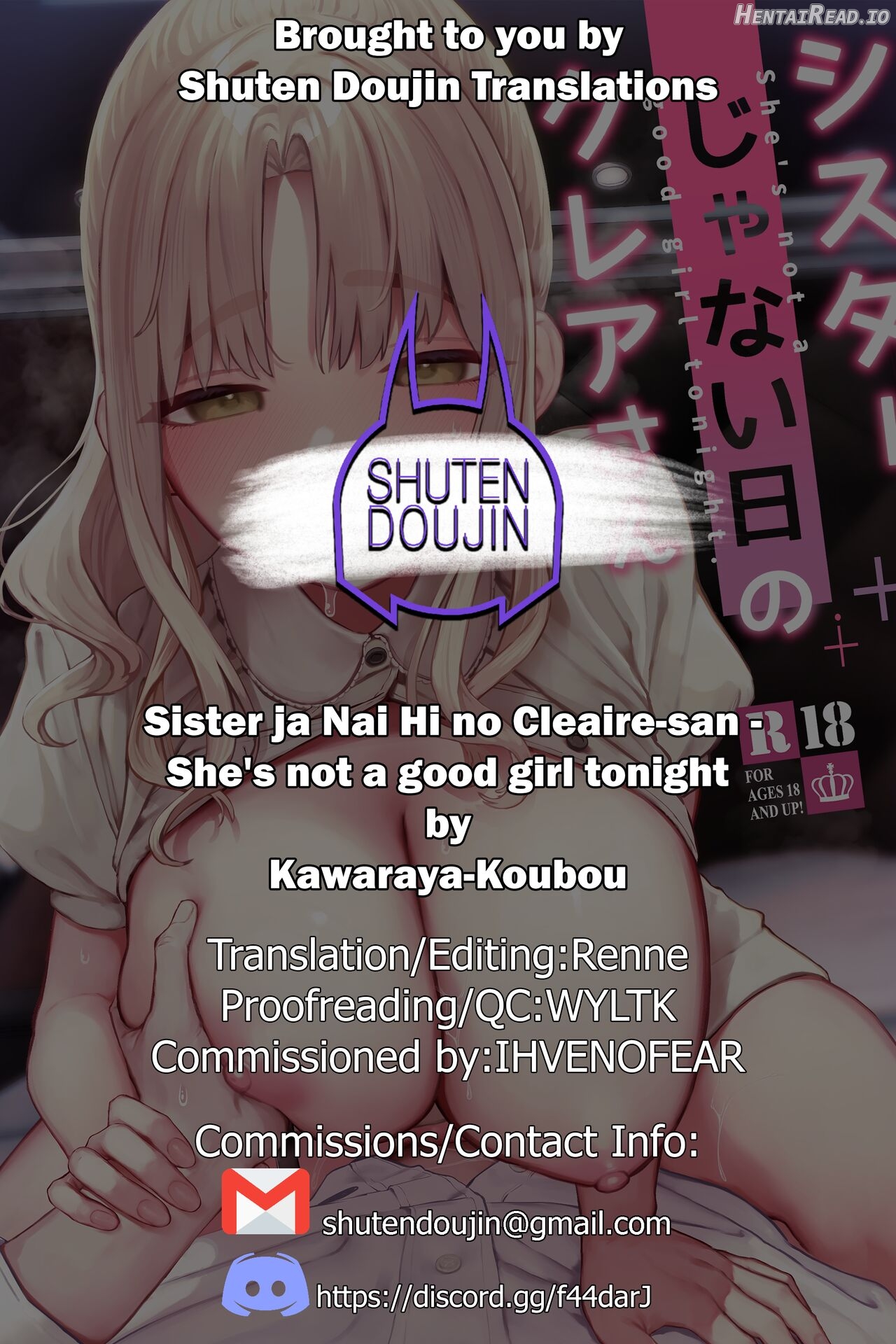 Sister ja Nai Hi no Cleaire-san - She's not a good girl tonight Chapter 1 - page 37