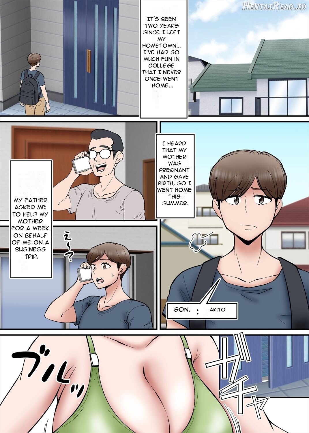 Haha no Sango Oppai ni Miserarete Chapter 1 - page 2