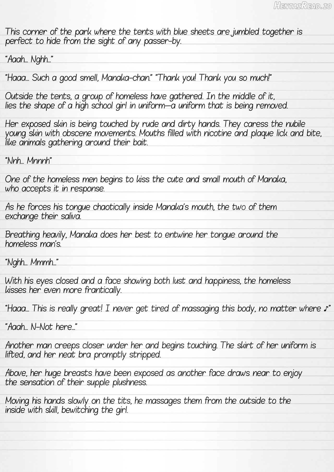 Misuke's Short Stories 6 - Manaka & the Homeless Chapter 1 - page 4