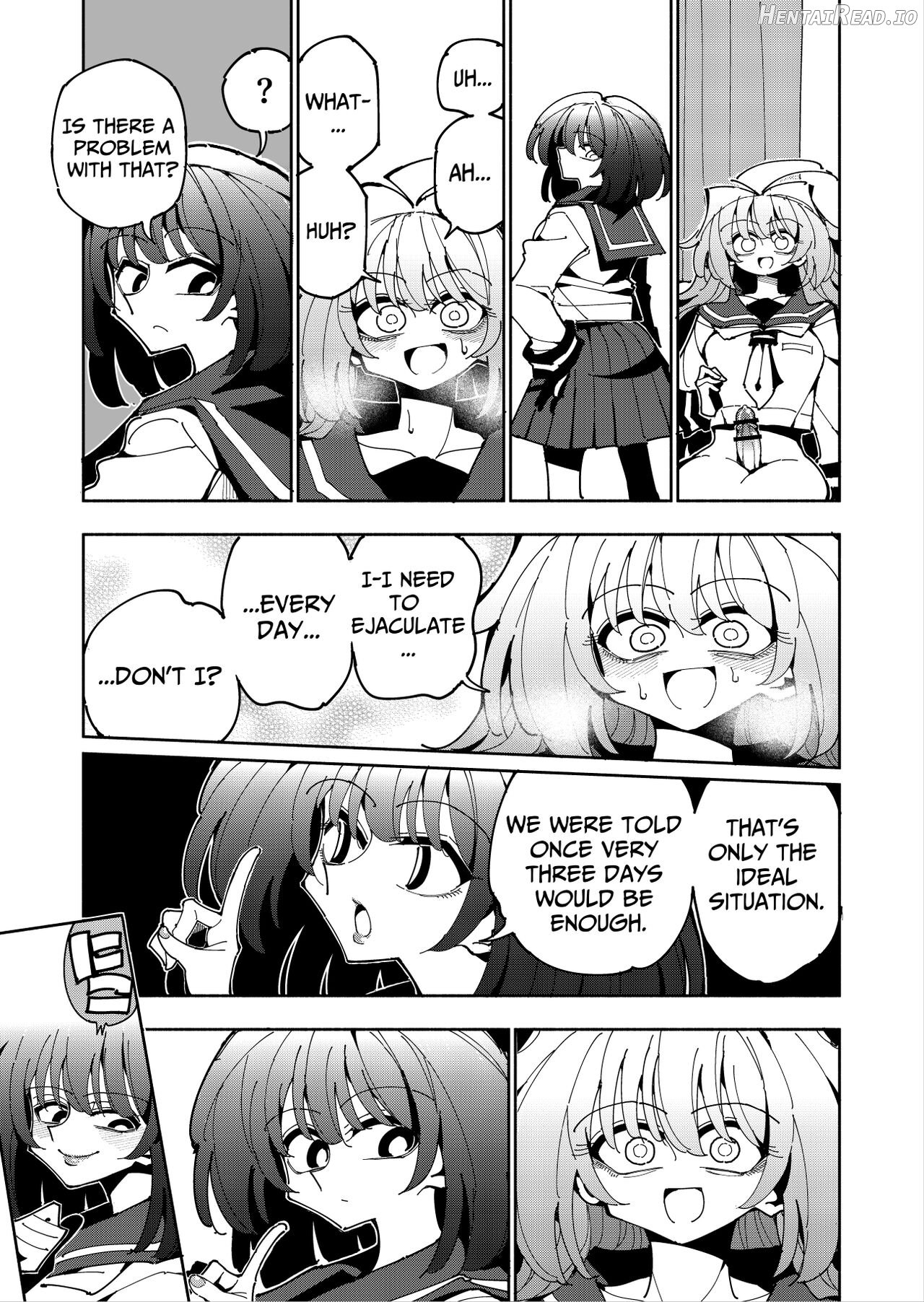 Shizuku to Shiori-Senpai ga Akuochi Futanari Kaizou Sareta node Watashi ga Shasei o Kanri Shimasu!- 2 Chapter 1 - page 45