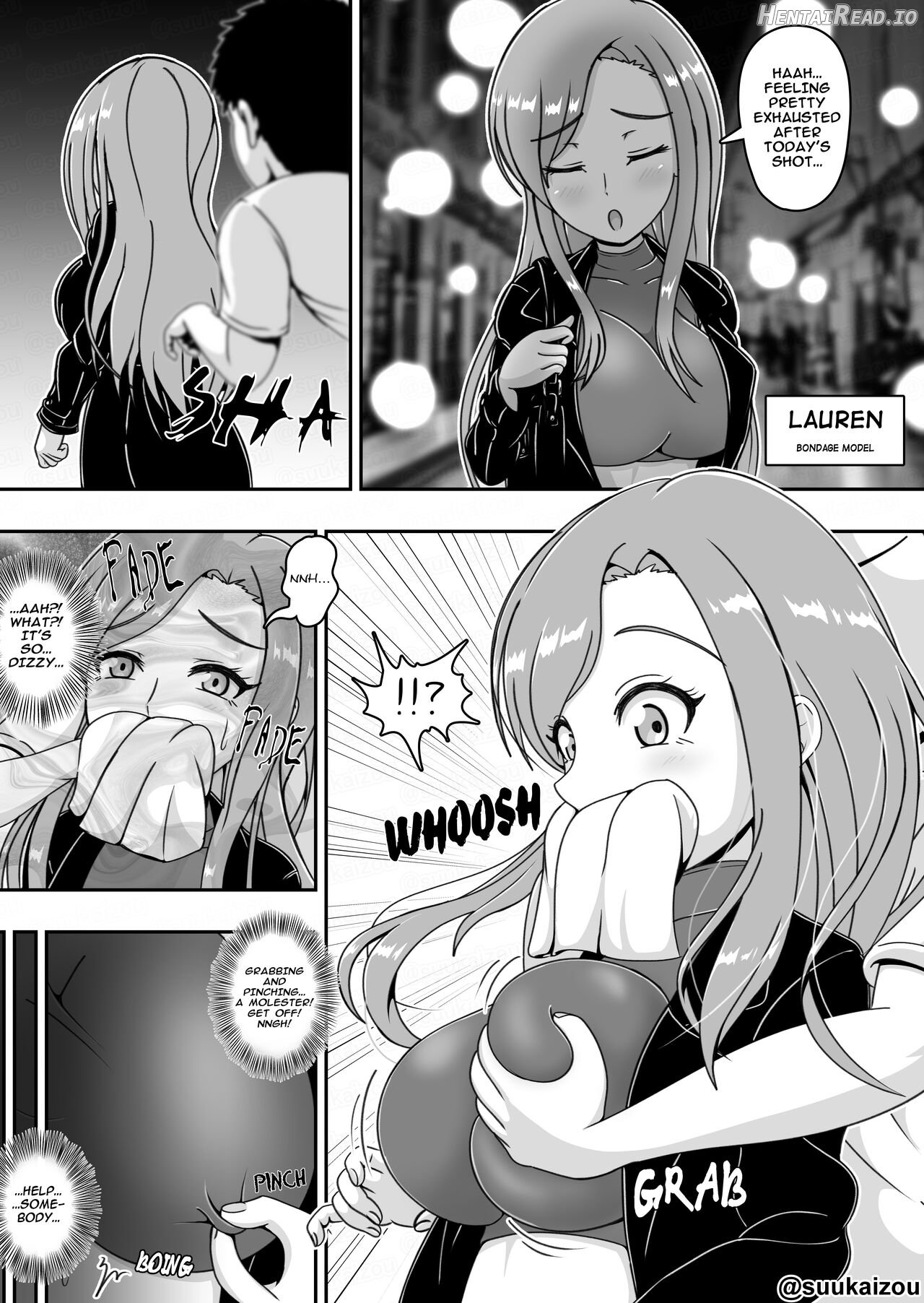 Lauren is restrained and blamed mainly on her boobs Chapter 1 - page 9