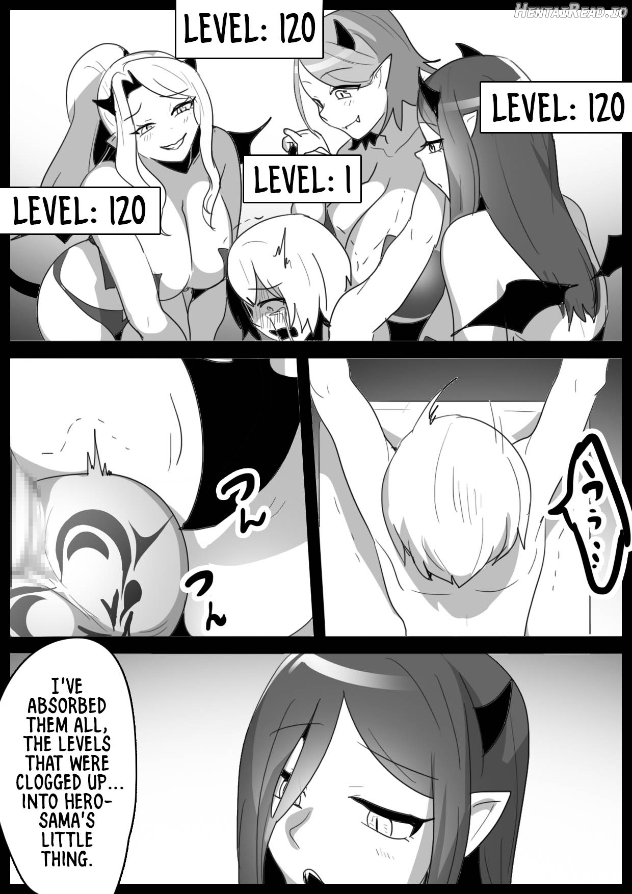 A story about a cheat-class hero being level-drained by low-class succubi and publicly executed. Chapter 1 - page 11