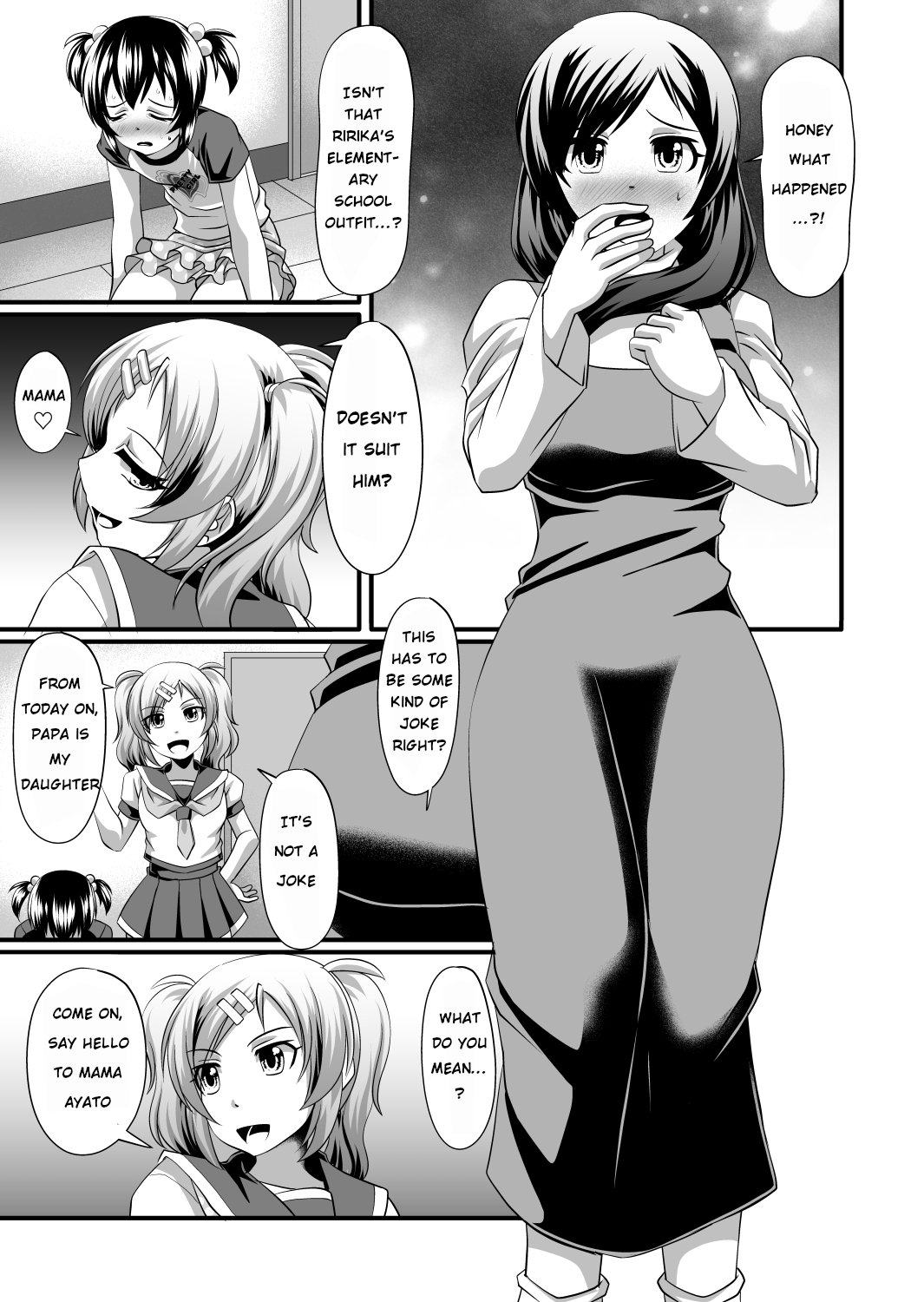 Futanari daughter and cute papa role reversal Chapter 1 - page 11