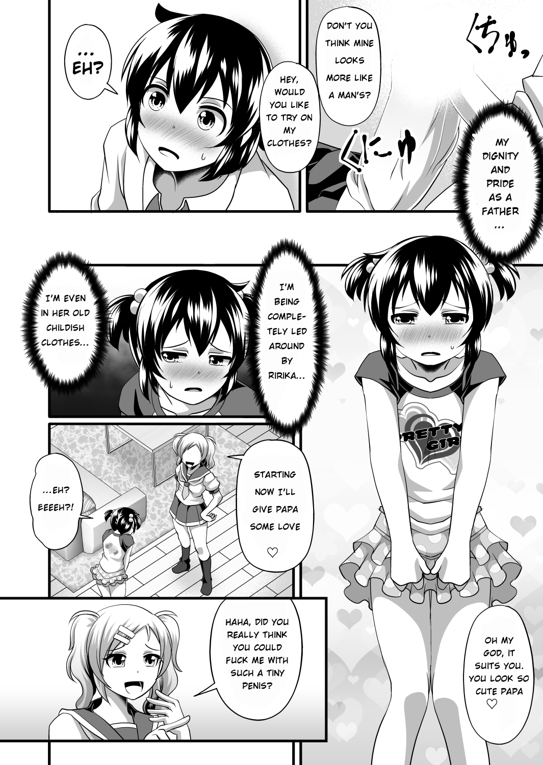 Futanari daughter and cute papa role reversal Chapter 1 - page 8