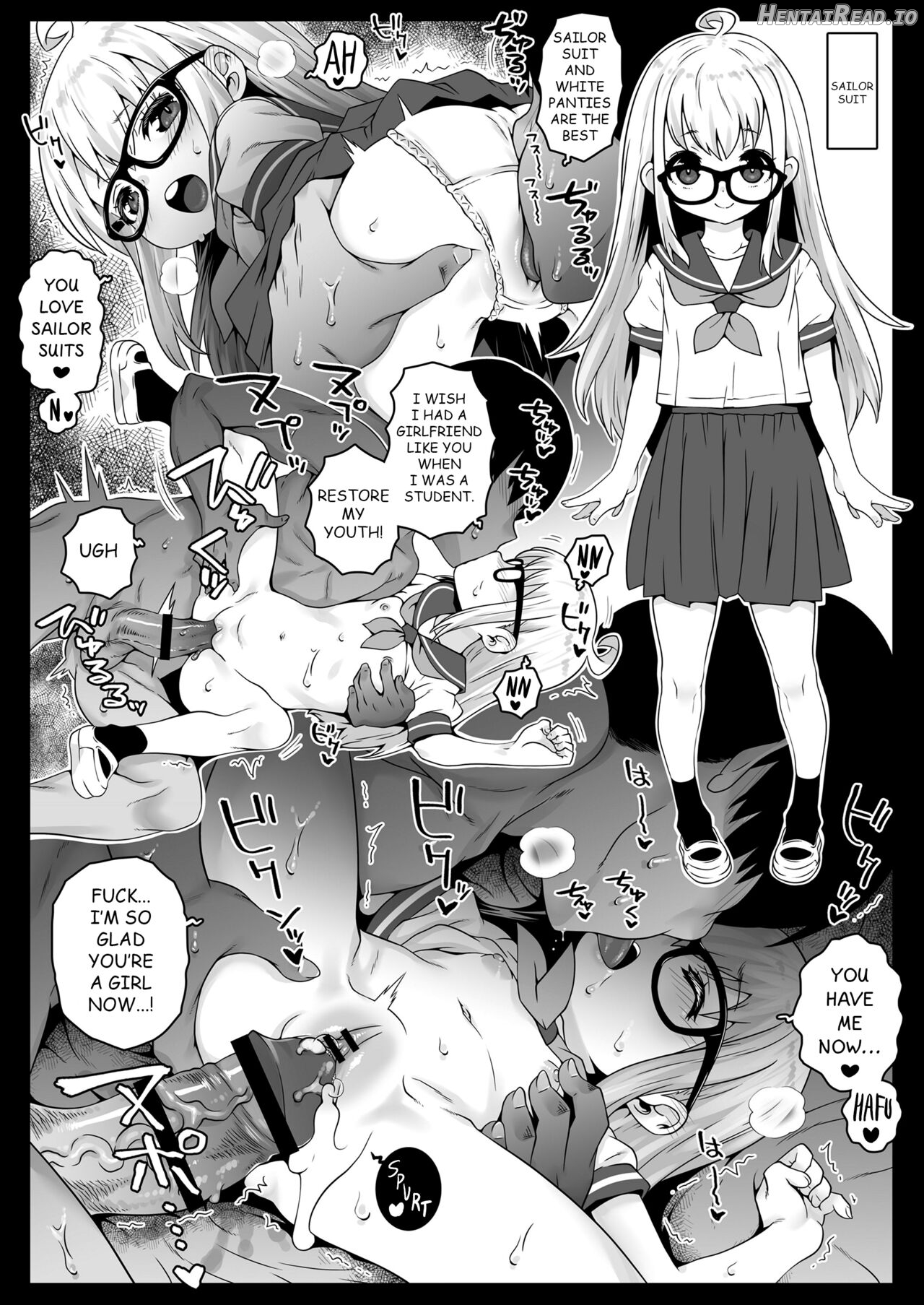 Ojoji-san:The complete record of an old man who TS'd and gets addicted to sex with his childhood friend Chapter 1 - page 43