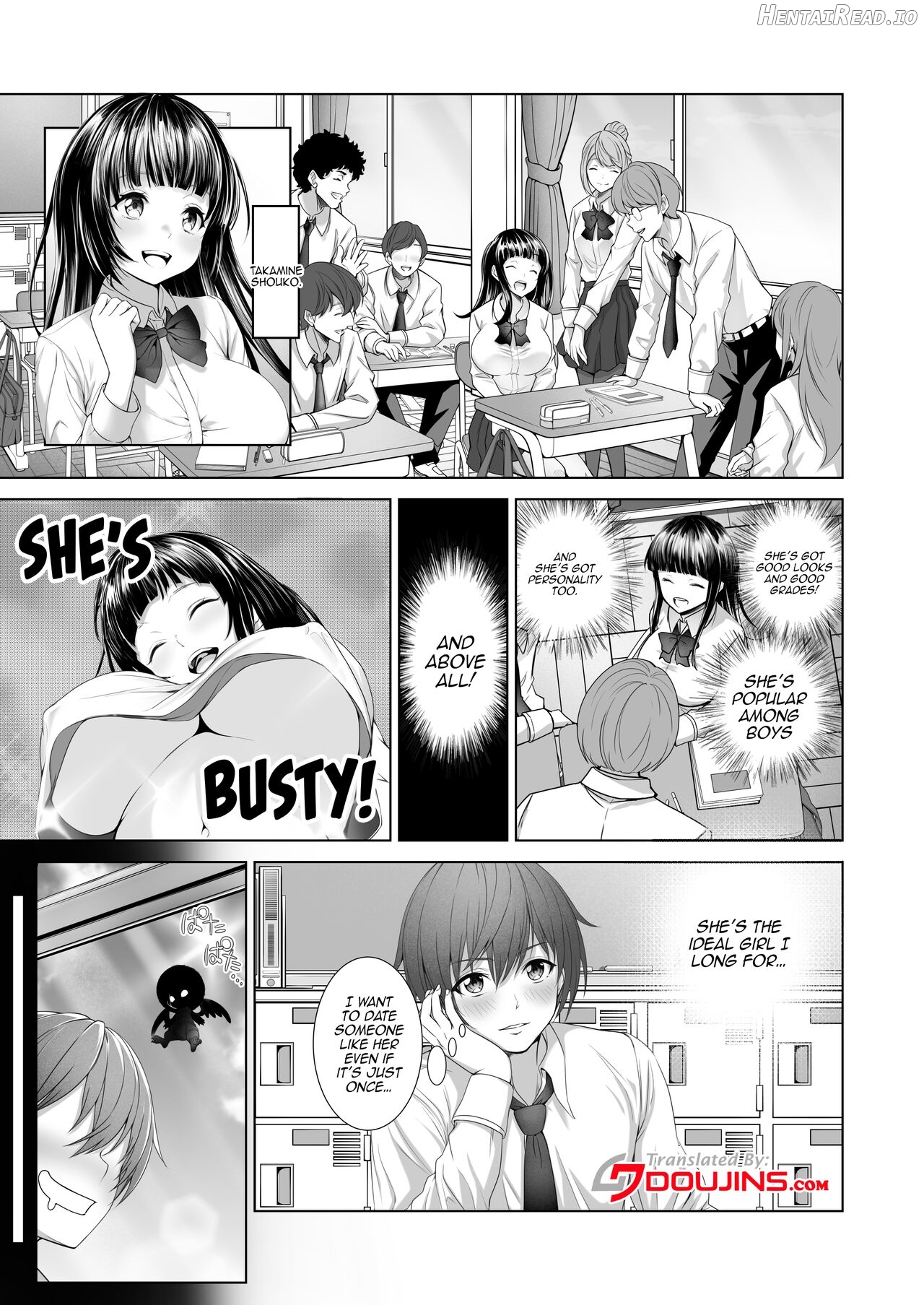 Toumei Ningen ni Natta Ore, Onnaburo de Gakuen no Kurokami Idol o Yaritai Houdai Chapter 1 - page 4