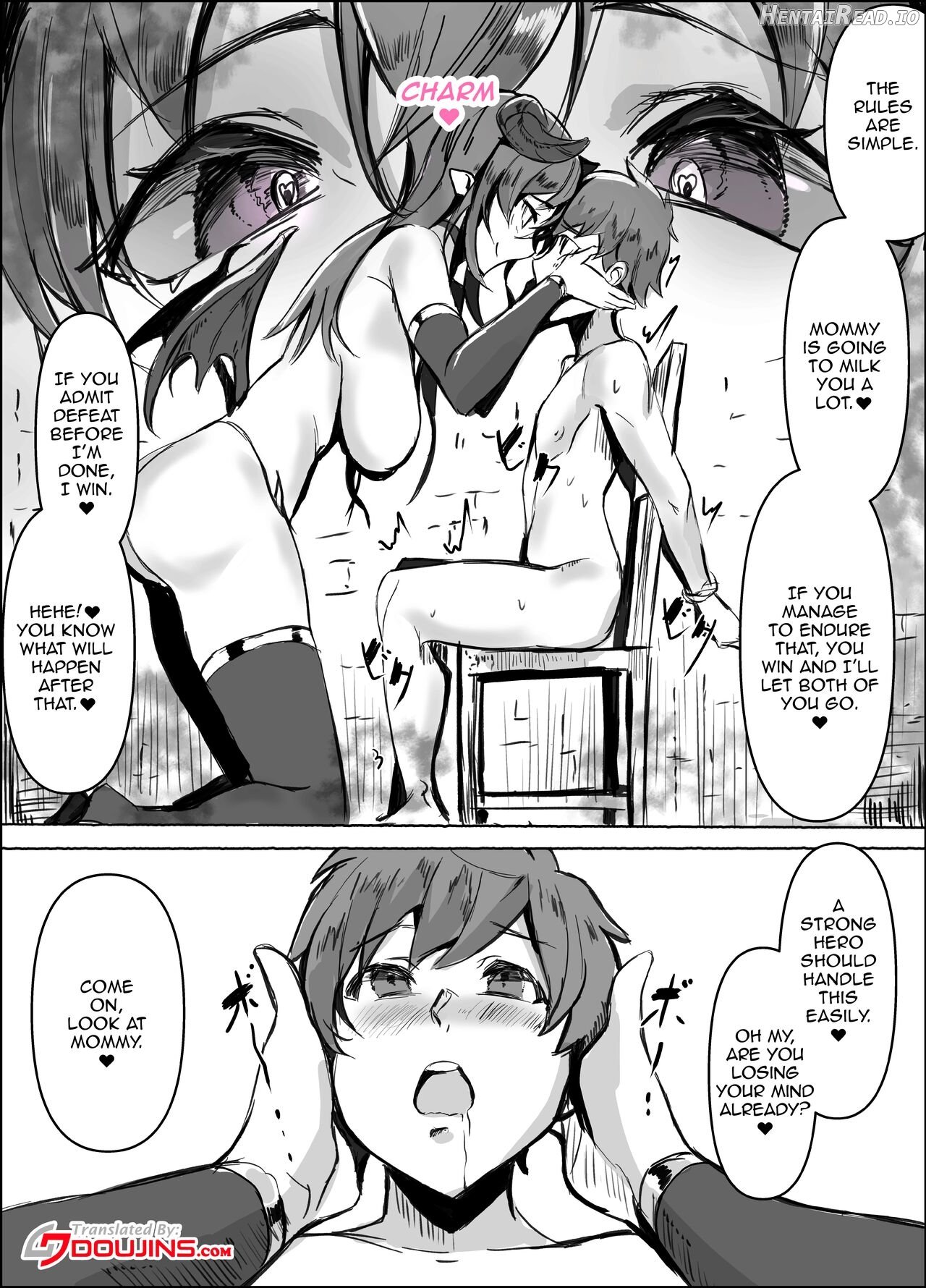 Succubus Mama no Sakusei Gaman Game de Uragiri Maso Ochi Shasei Shichau Ohanashi Chapter 1 - page 4