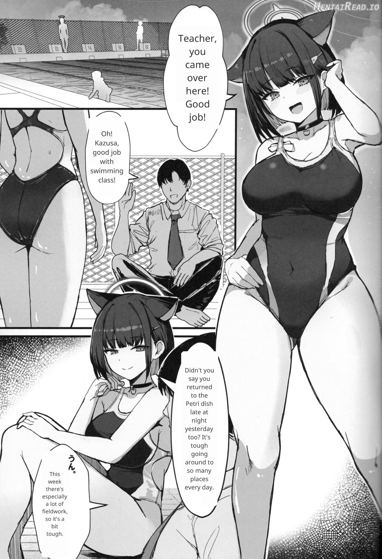 Kazusa to Houkago Mizugi Ecchi Chapter 1 - page 2