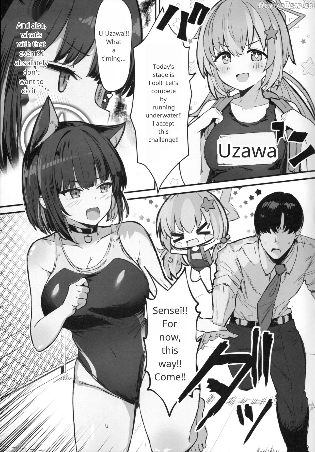 Kazusa to Houkago Mizugi Ecchi Chapter 1 - page 4