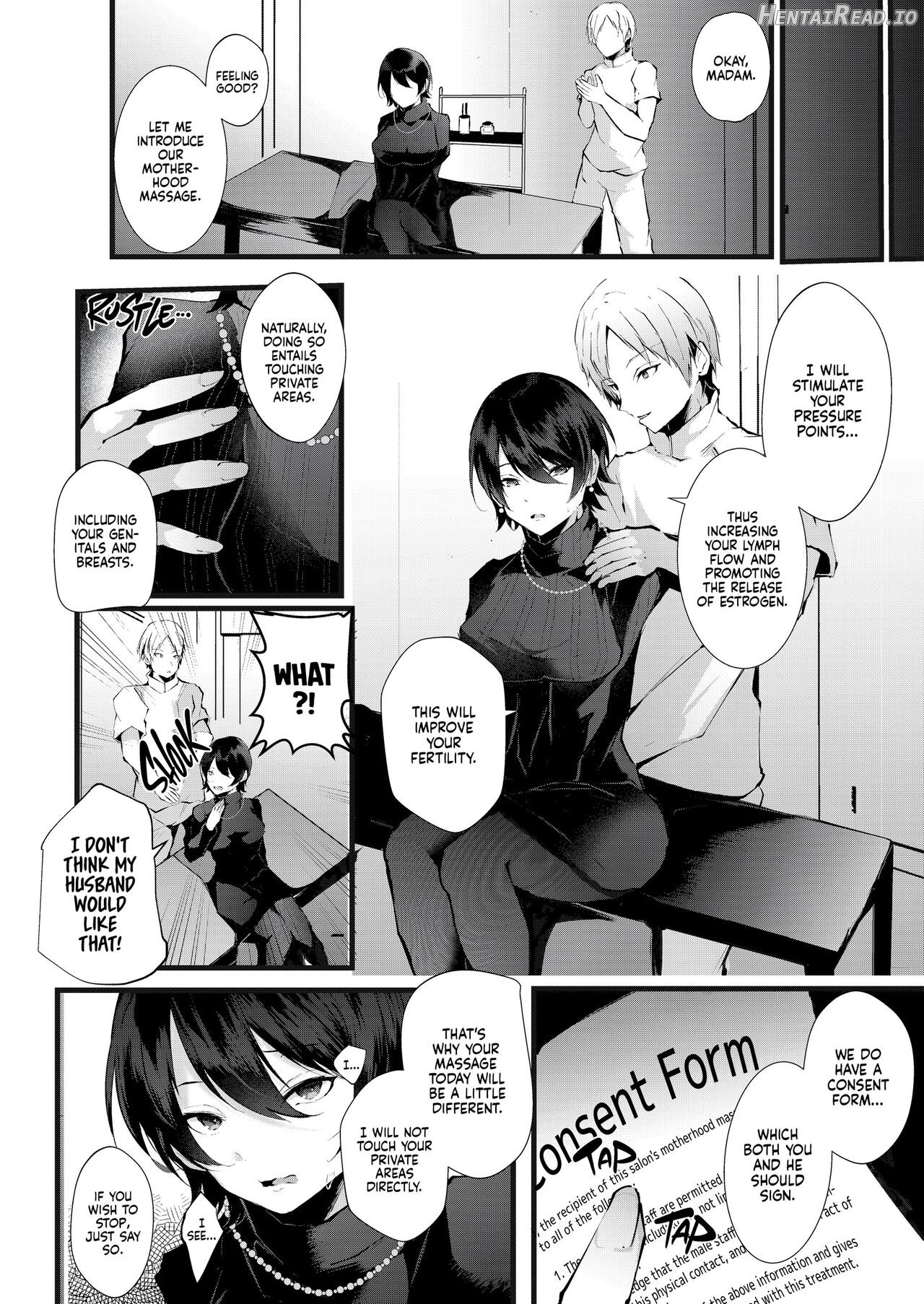 Kakkou no Rakuin ~Ninkatsu Kyonyuu Hitozuma ga Biyaku Jirashi Massage ni Kokomo mo Karada mo Ochiru made~ _ The Mark of the Cuckoo Chapter 1 - page 5