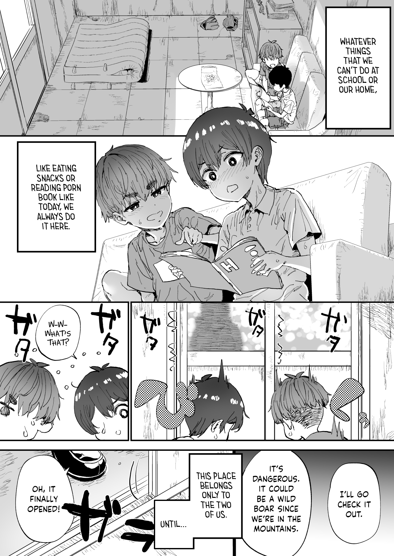 Shiranai Onee-san ga Bokura no Himitsu Kichi ni Yattekita! Chapter 1 - page 4