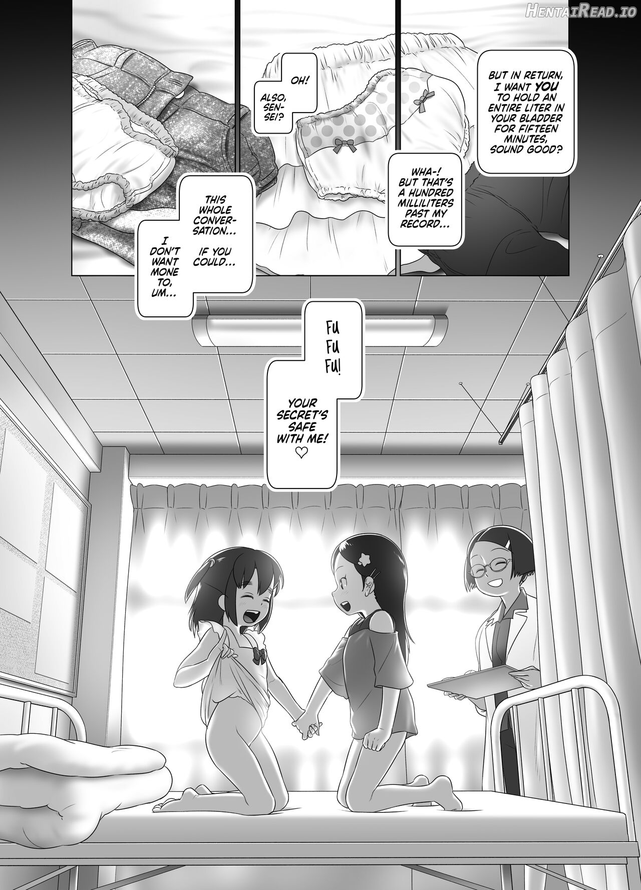 Hokenshitsu no Oshikko Sensei - Mone to Tomo-chan no Koudou Nyoudou Shinsatsu no Hi Chapter 1 - page 6