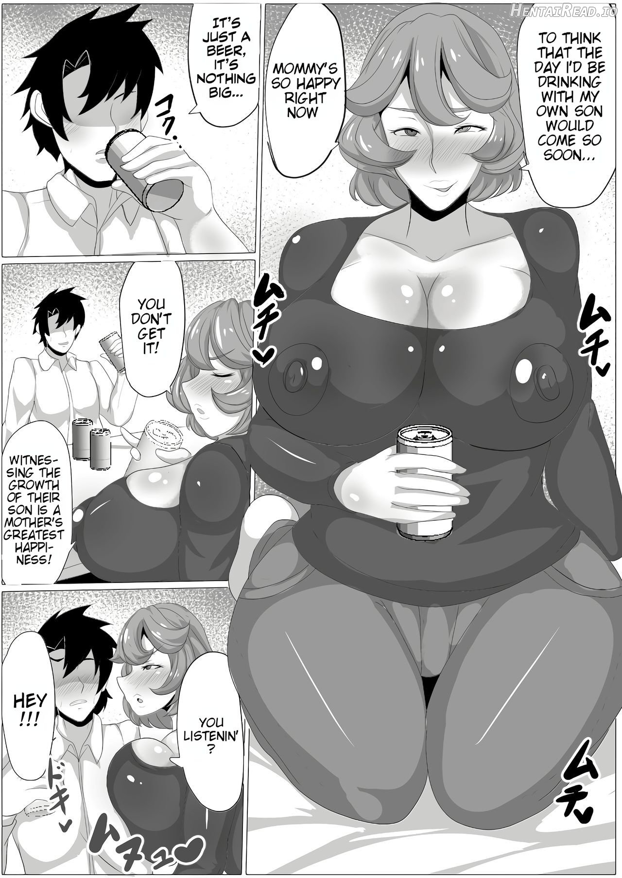 Osake no Ikioi de Kaa-san ni H na Koto o Shite morattara Gachi ni Nacchatta Hanashi Chapter 1 - page 3