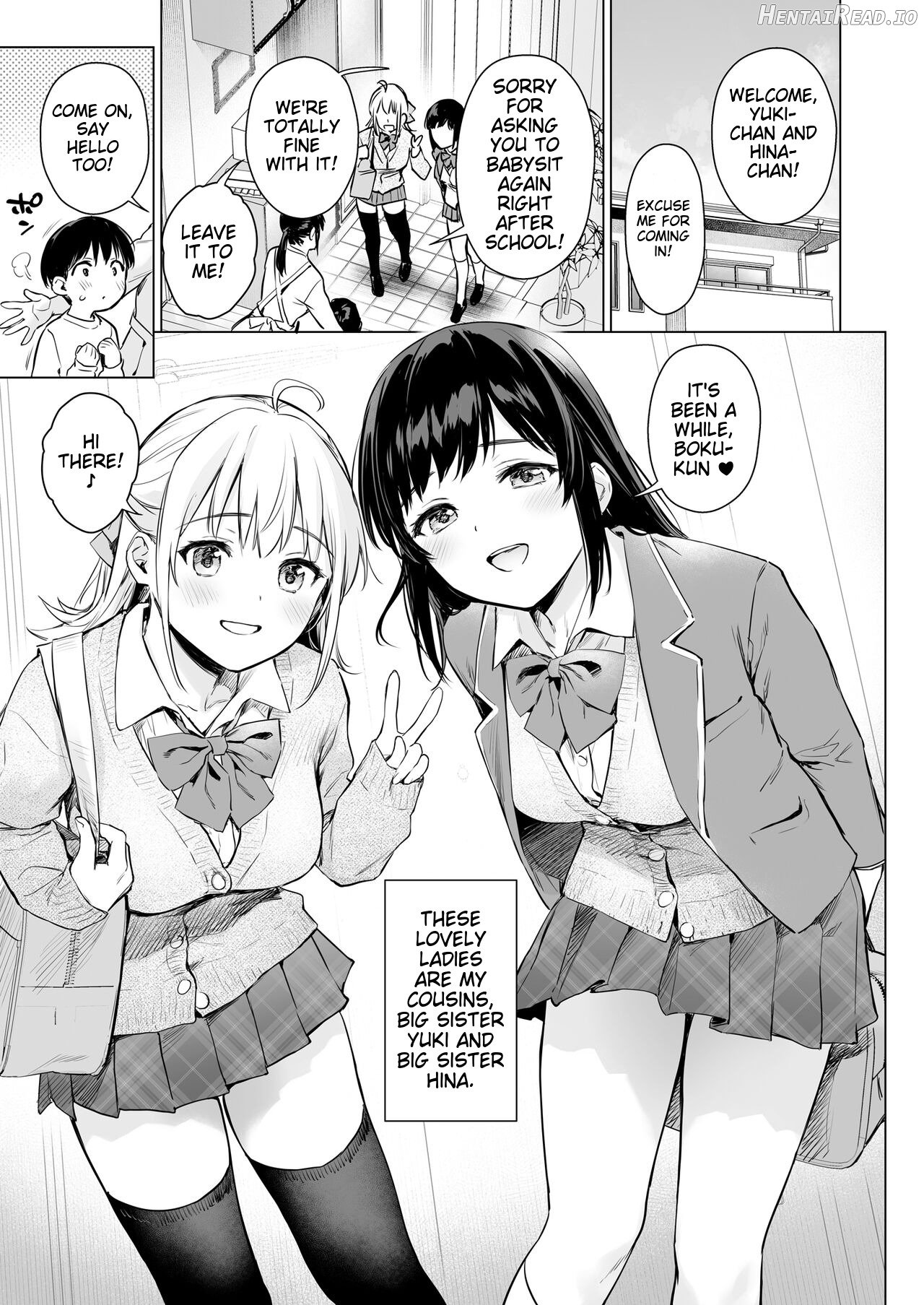 Naisho no Seifuku ~Ie ya Hotel de Oboetate no Ecchi o Shinseki no Bijin JK Shimai ni Butsukemasu~ Chapter 1 - page 2