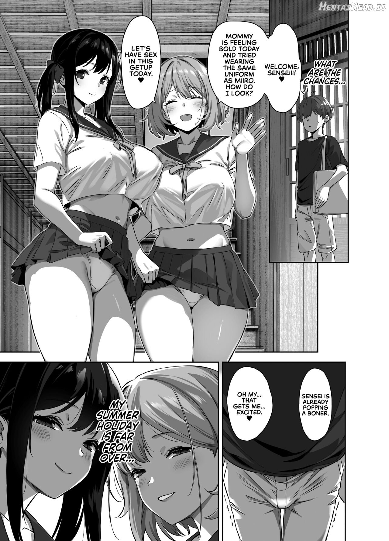 Natsu to Inaka to Yuuwaku shite kuru Dekkai Oshiego 2 Summertime in the Countryside With The Huge Student Seducing Me 2 Chapter 1 - page 49