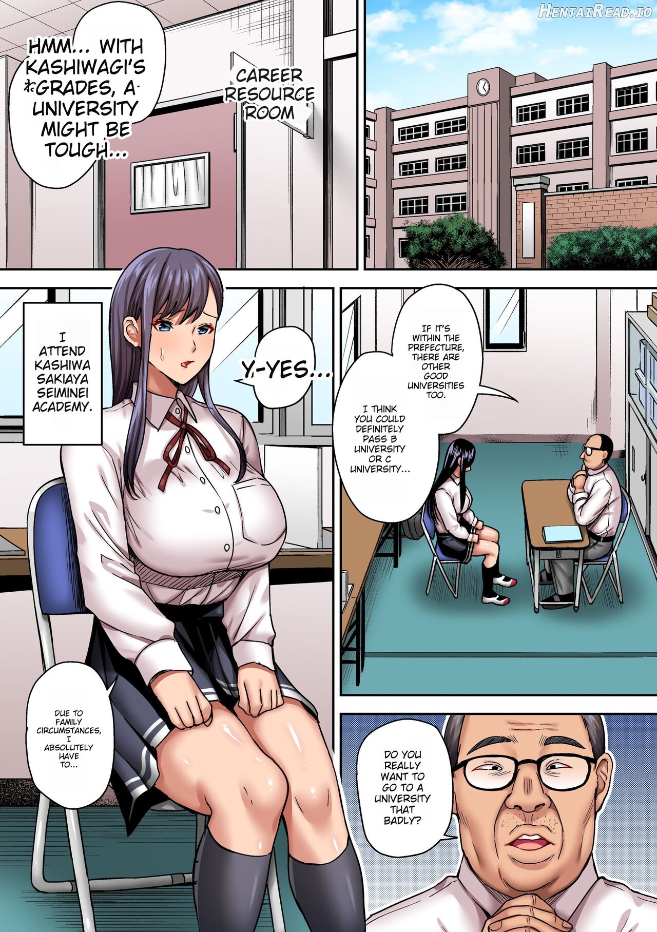 Hamerareta Bijin Yuutousei ~Shingaku no Tame ni Sensei ni Pakorarete Mainichi Seishori Saserarete...~ Chapter 1 - page 1