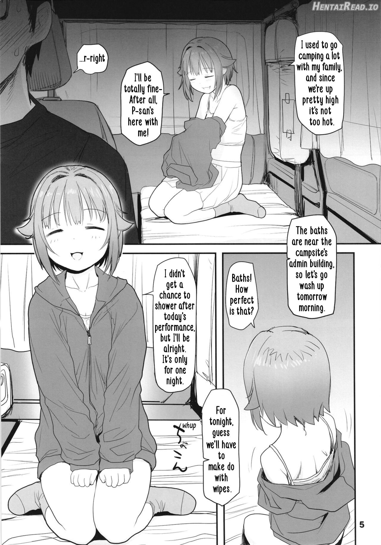 Koshimizu Sachiko to Iku, Kinkyuu Shukkin Shachuuhaku no Tabi Chapter 1 - page 5