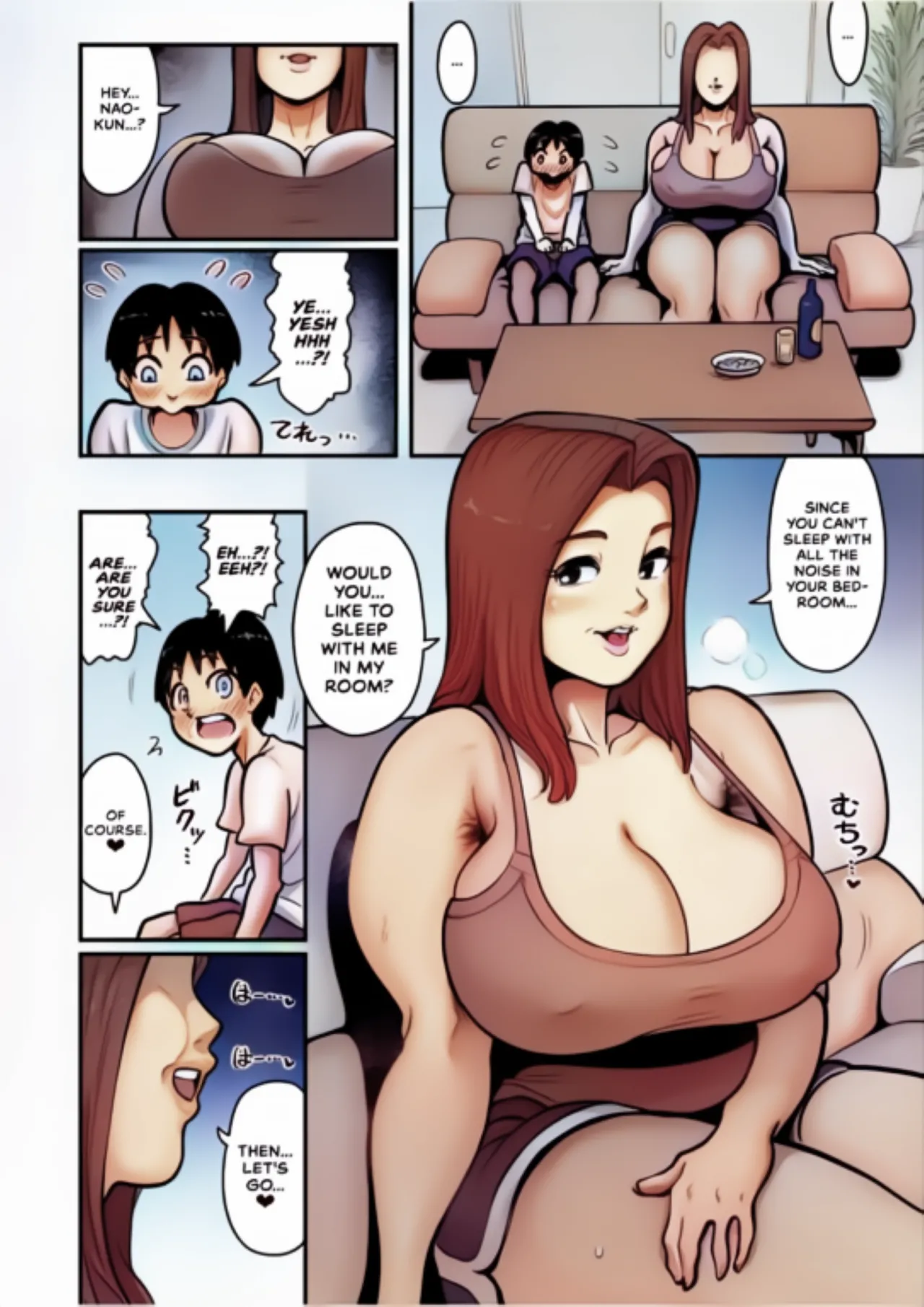 Extremely Busty Aunt Mates With Relative's Kid Chapter 1 - page 7