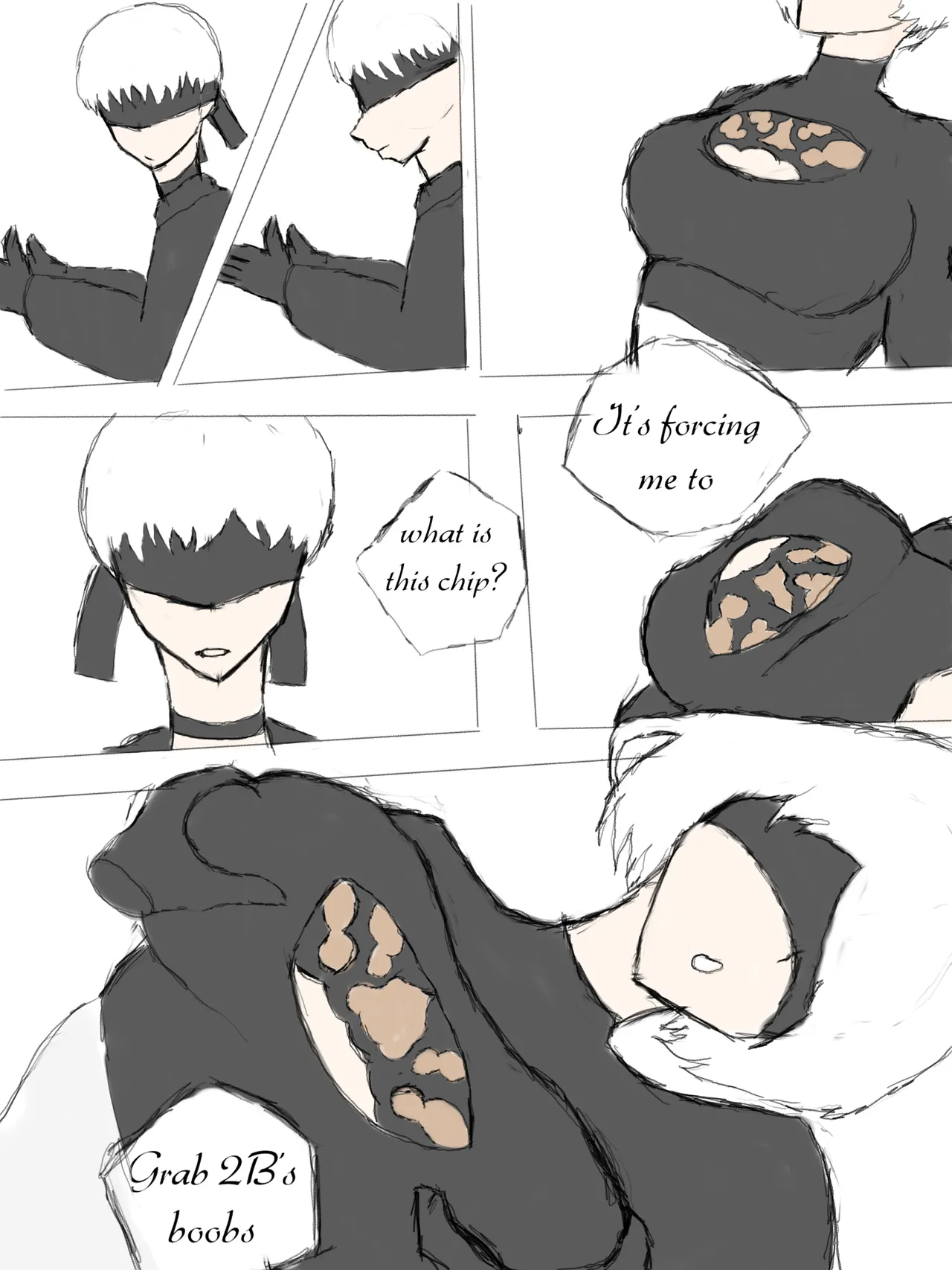 2B x 9S hentai remake Chapter 1 - page 4