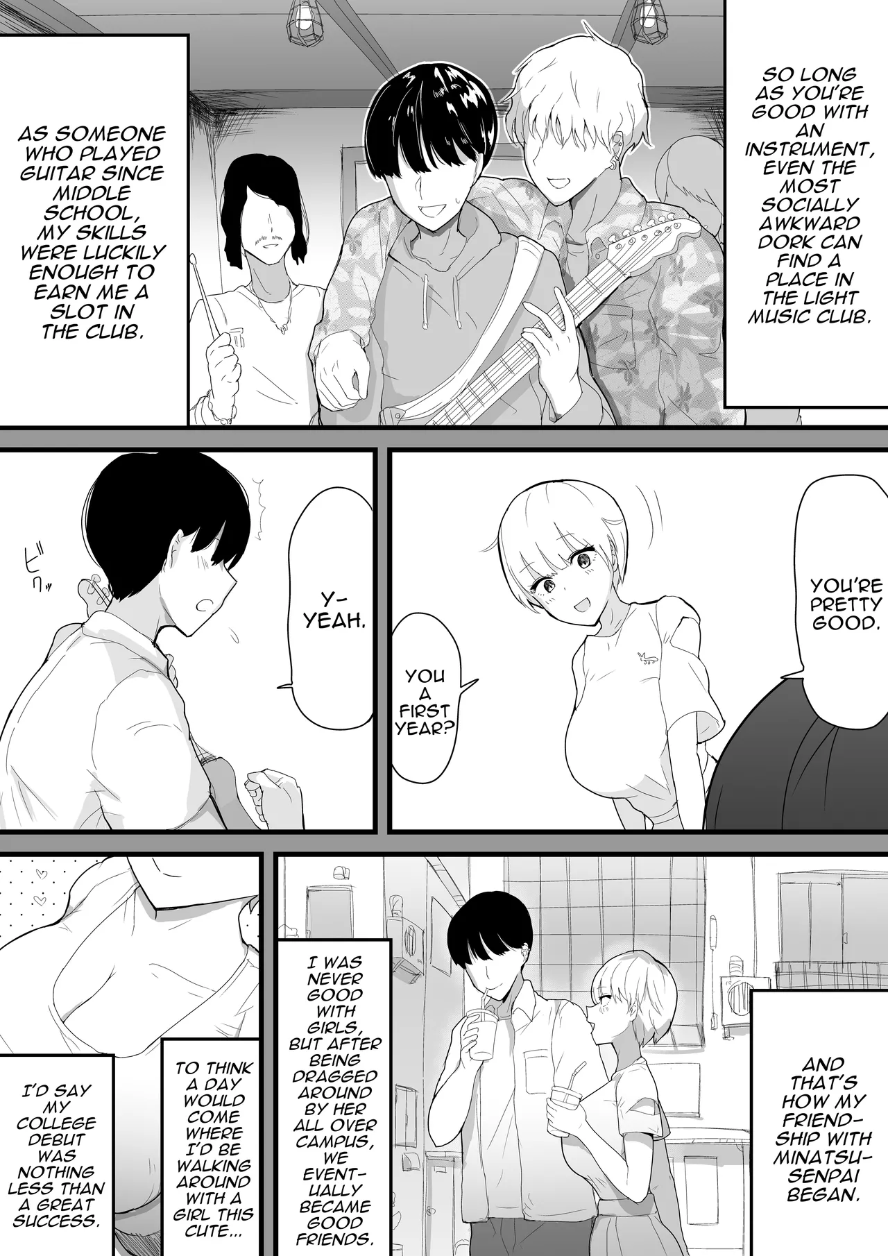 Dekachichi senpai, pottode no ikemen otoko ni assari NTR Chapter 1 - page 4