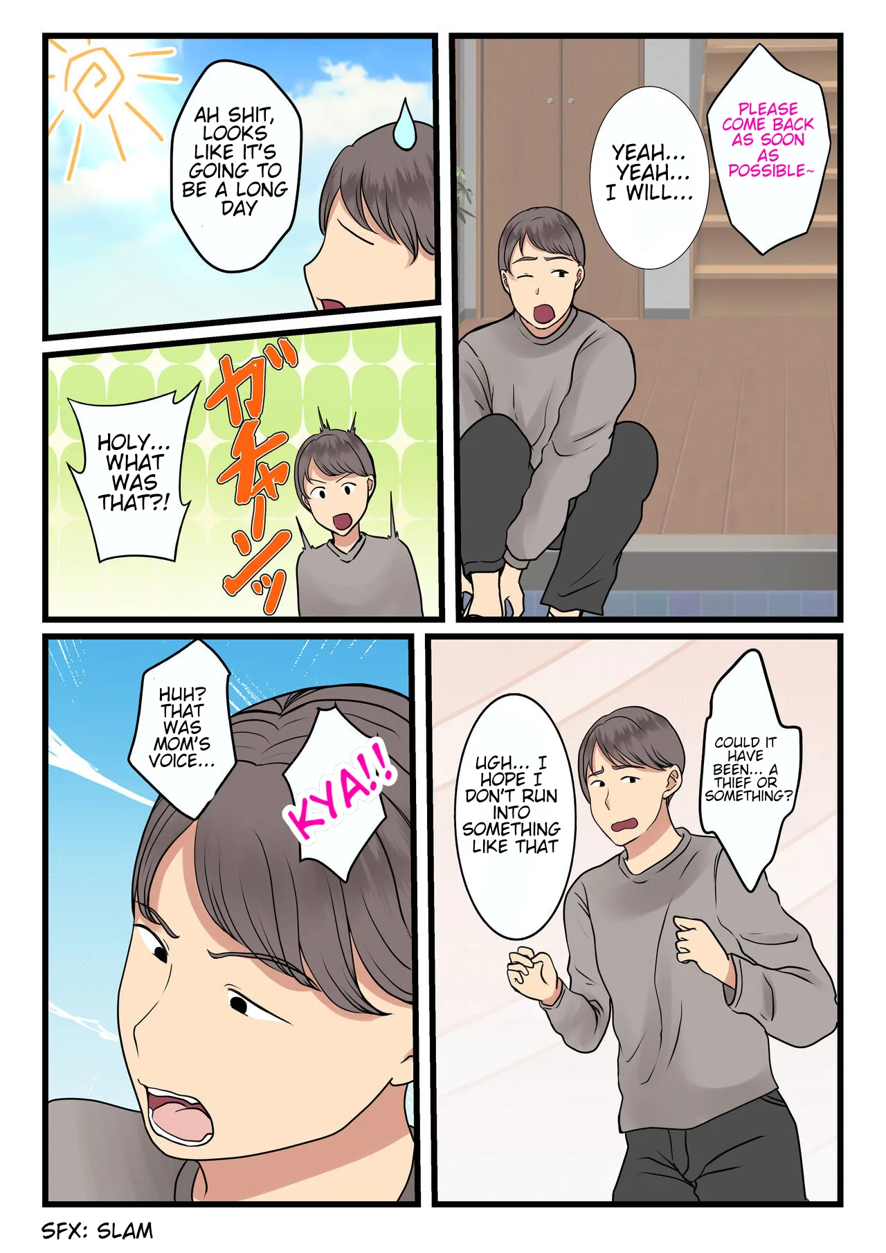 The day my mom got stuck in the wall and couldn't move... Chapter 1 - page 7