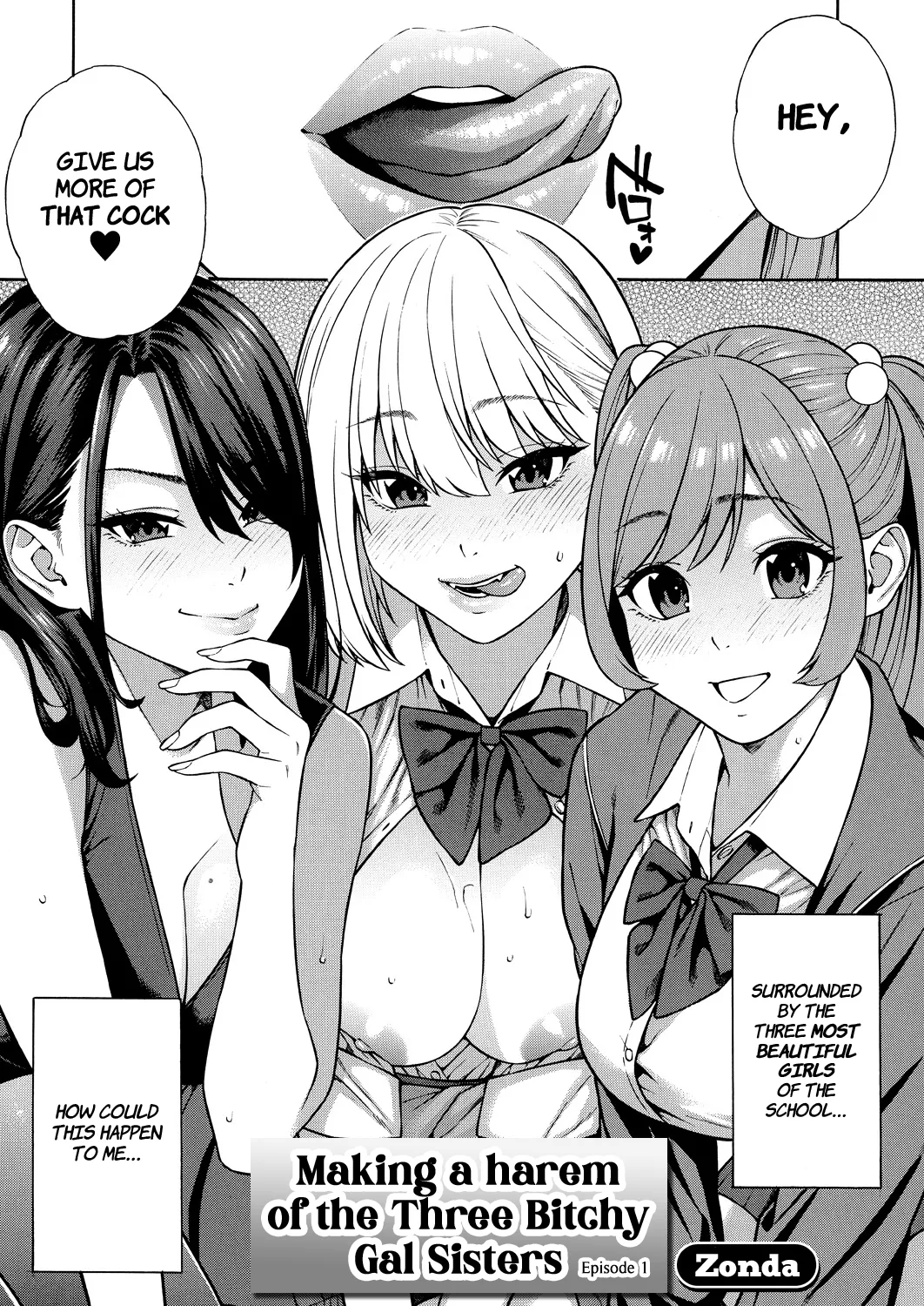 Making a Harem of the Three Bitchy Gal Sisters - Part 1-2 Chapter 1 - page 3