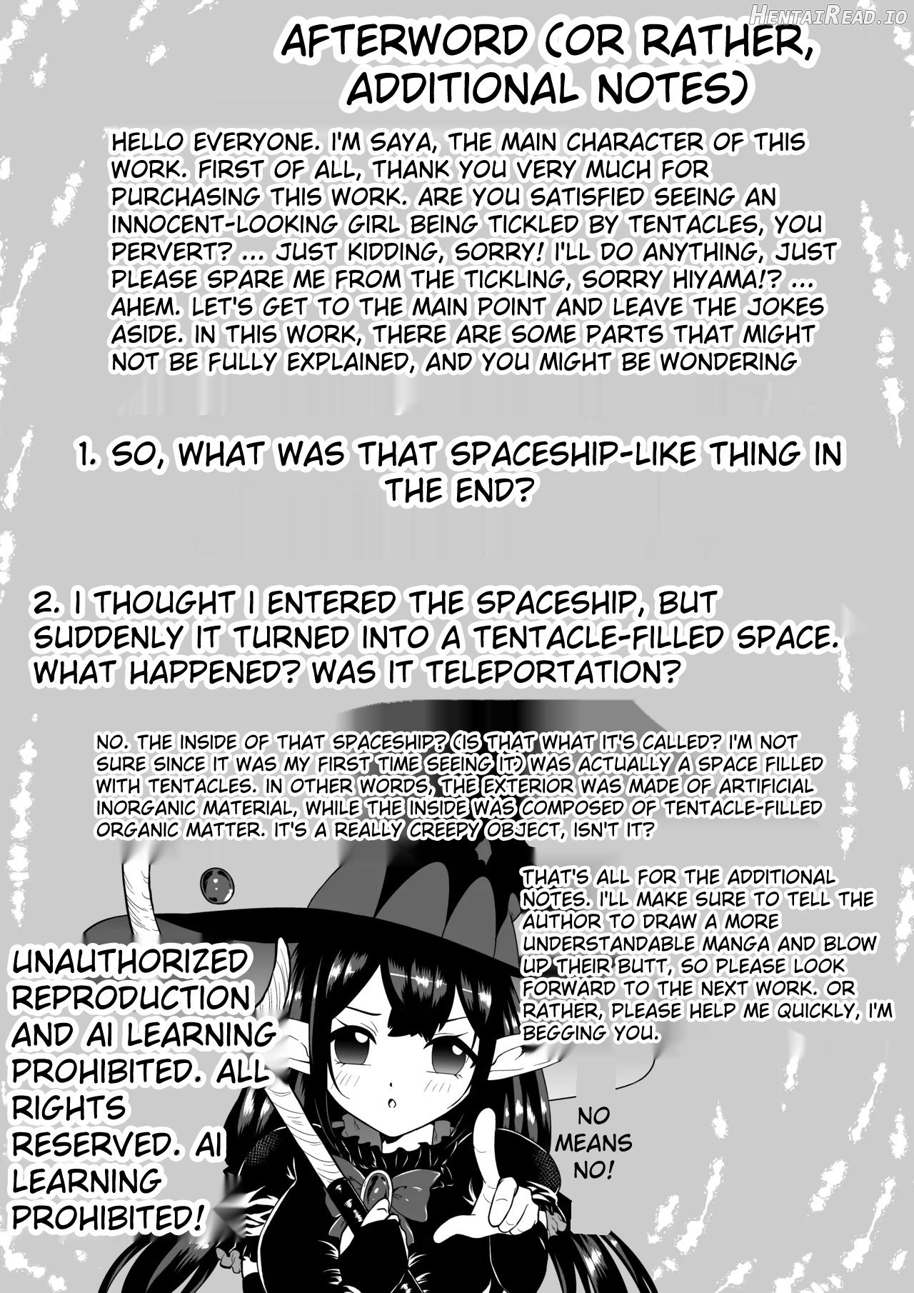 A story about a witch who thought she was invincible, but was tickled and soaked by tentacles and made to cry. Chapter 1 - page 27