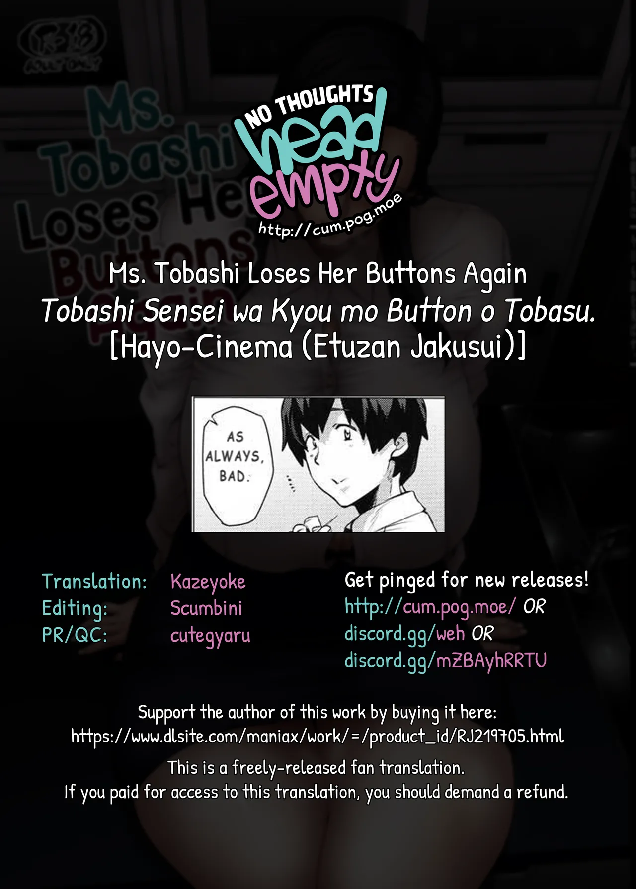 Tobashi Sensei wa Kyou mo Button o Tobasu Chapter 1 - page 27