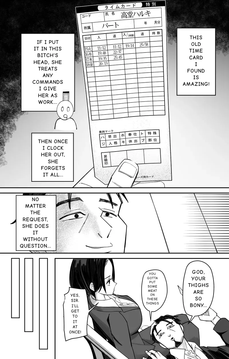 COMMON SENSE ALTERING HYPNOSIS TIME CARD 1+2 Chapter 1 - page 38
